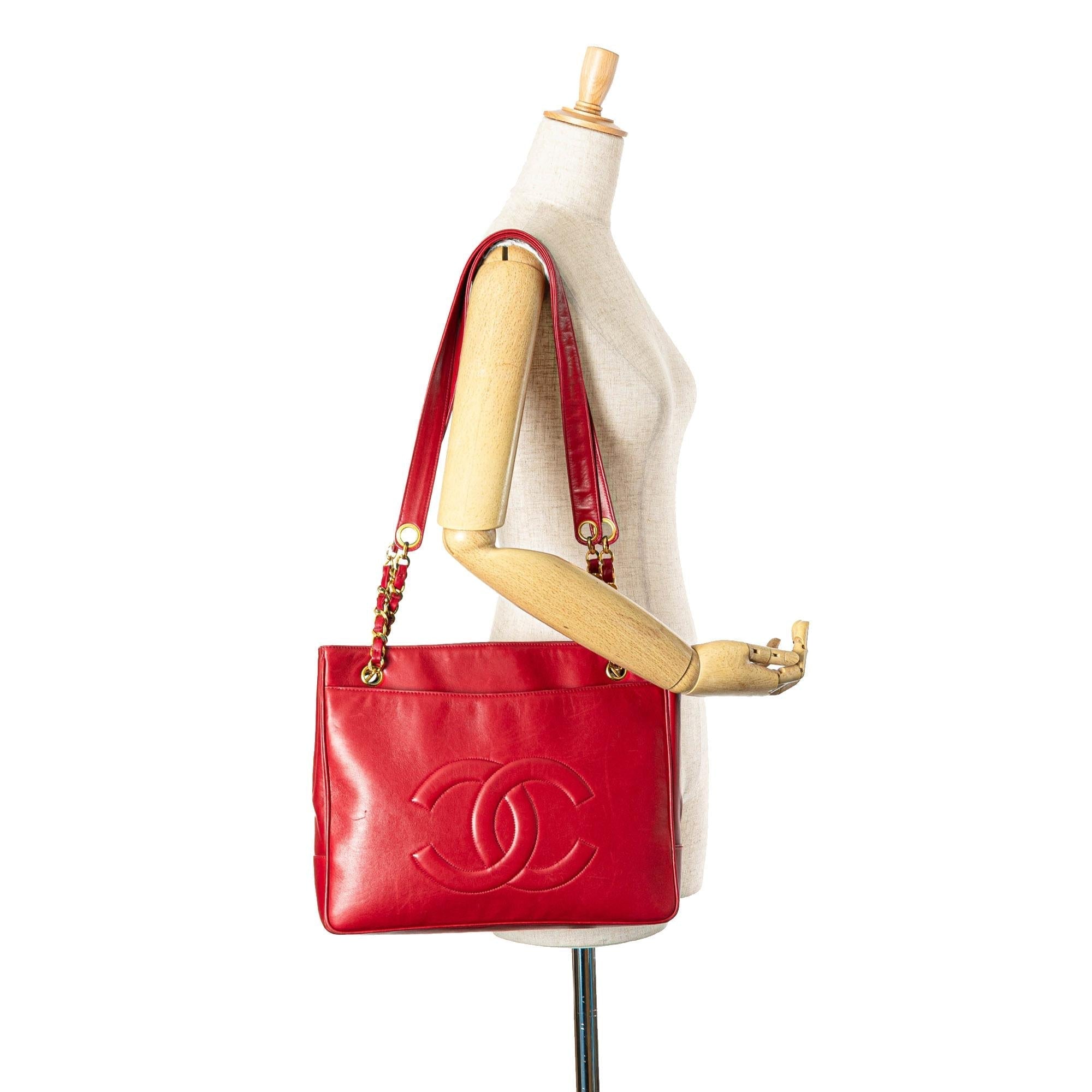 Top Quality Chanel CC Lambskin Chain Tote (SHG-60sefo)