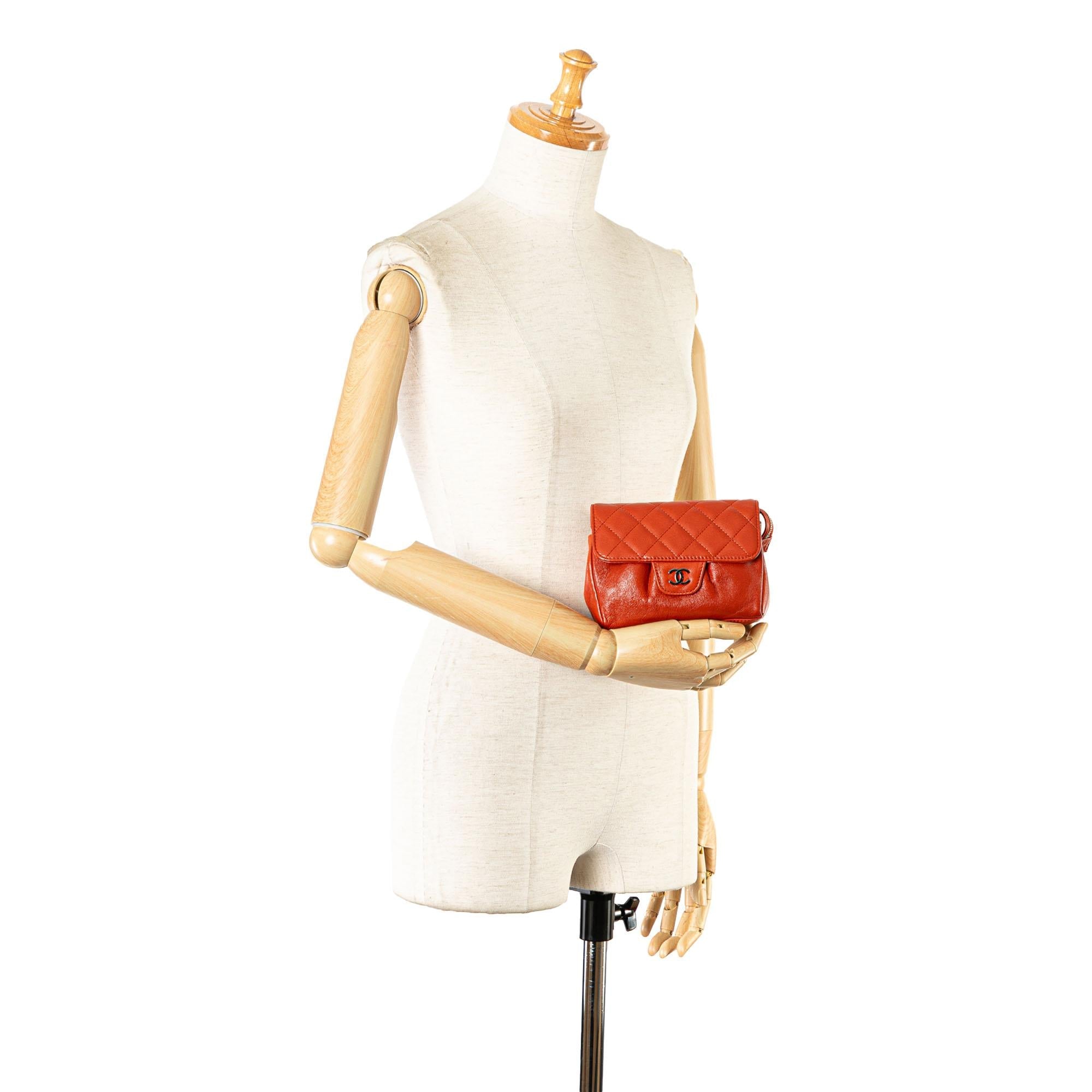 Top Quality Chanel CC Quilted Lambskin Cosmetic Case (SHG-lBlq6T)