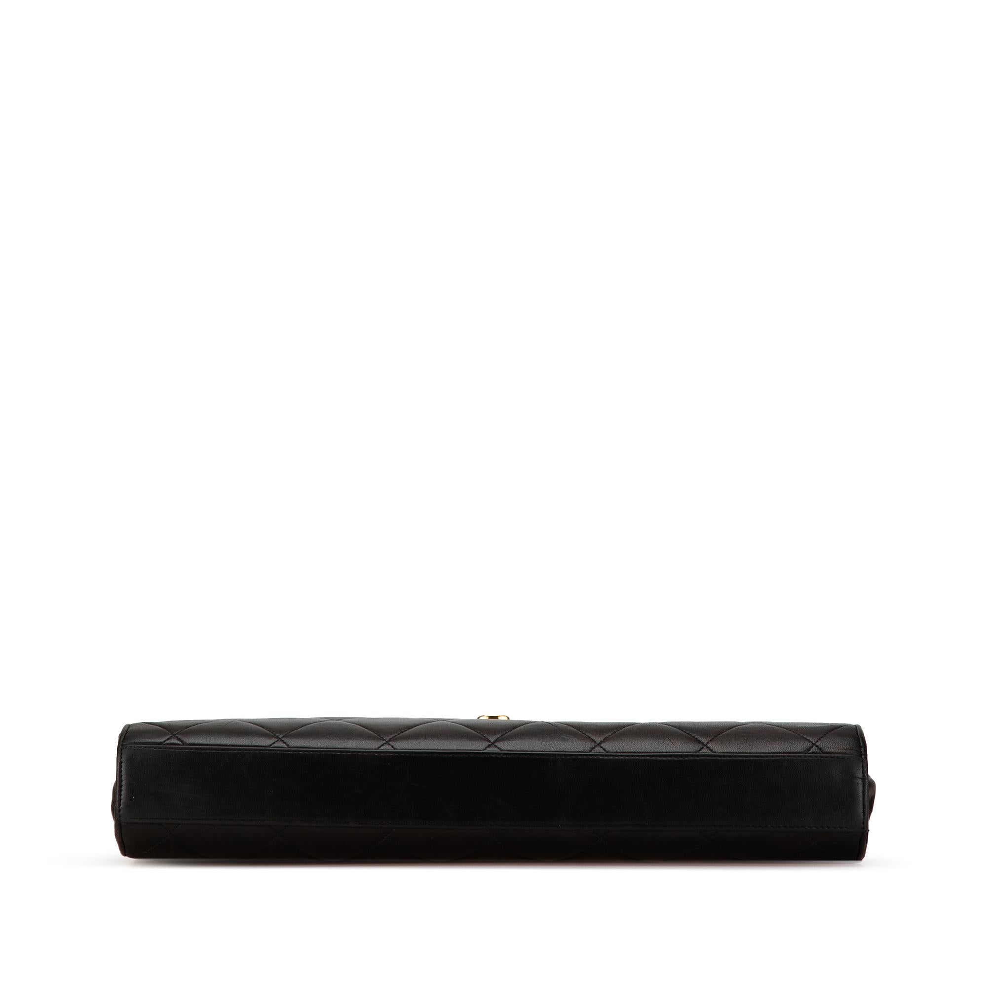 Top Quality Chanel CC Quilted Lambskin Flap Briefcase (SHG-q0A6fi)