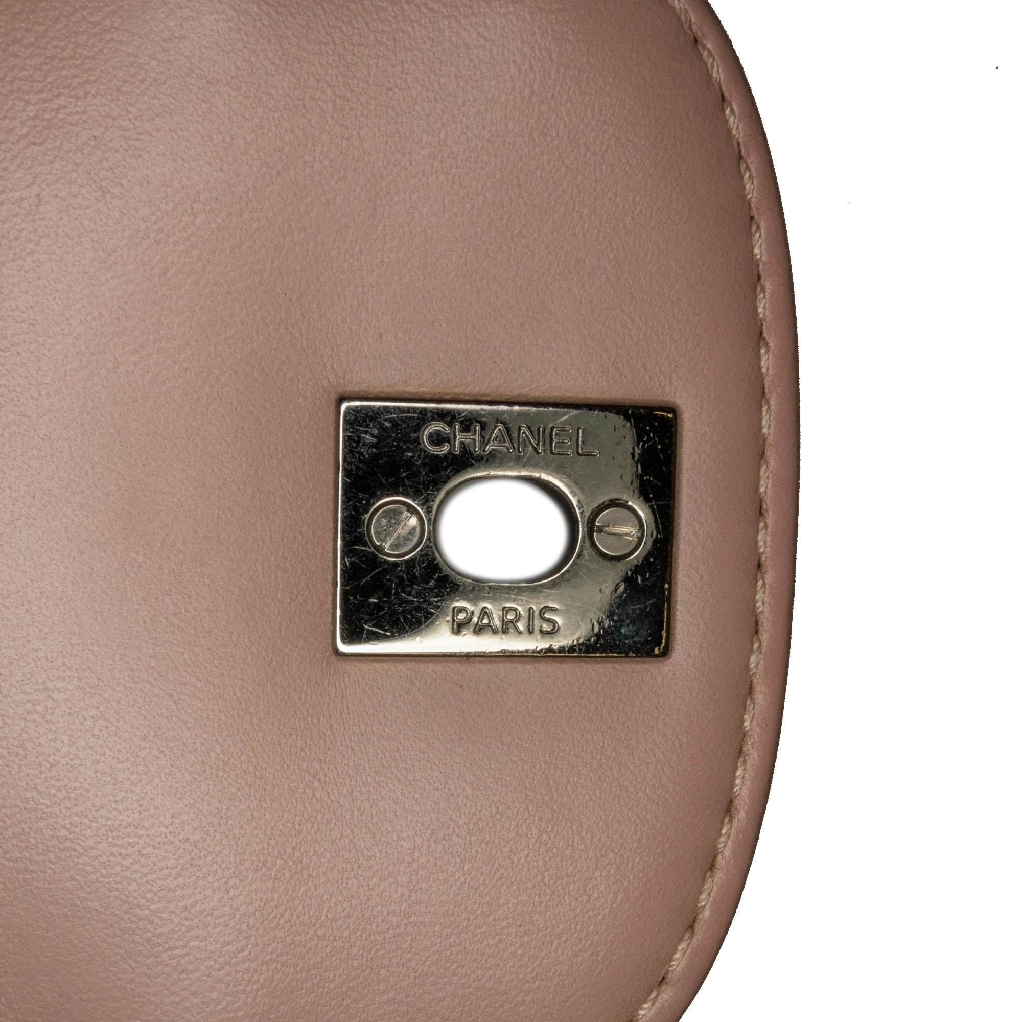 Top Quality Chanel CC Quilted Lambskin Turnlock Flap (SHG-7D2P46)