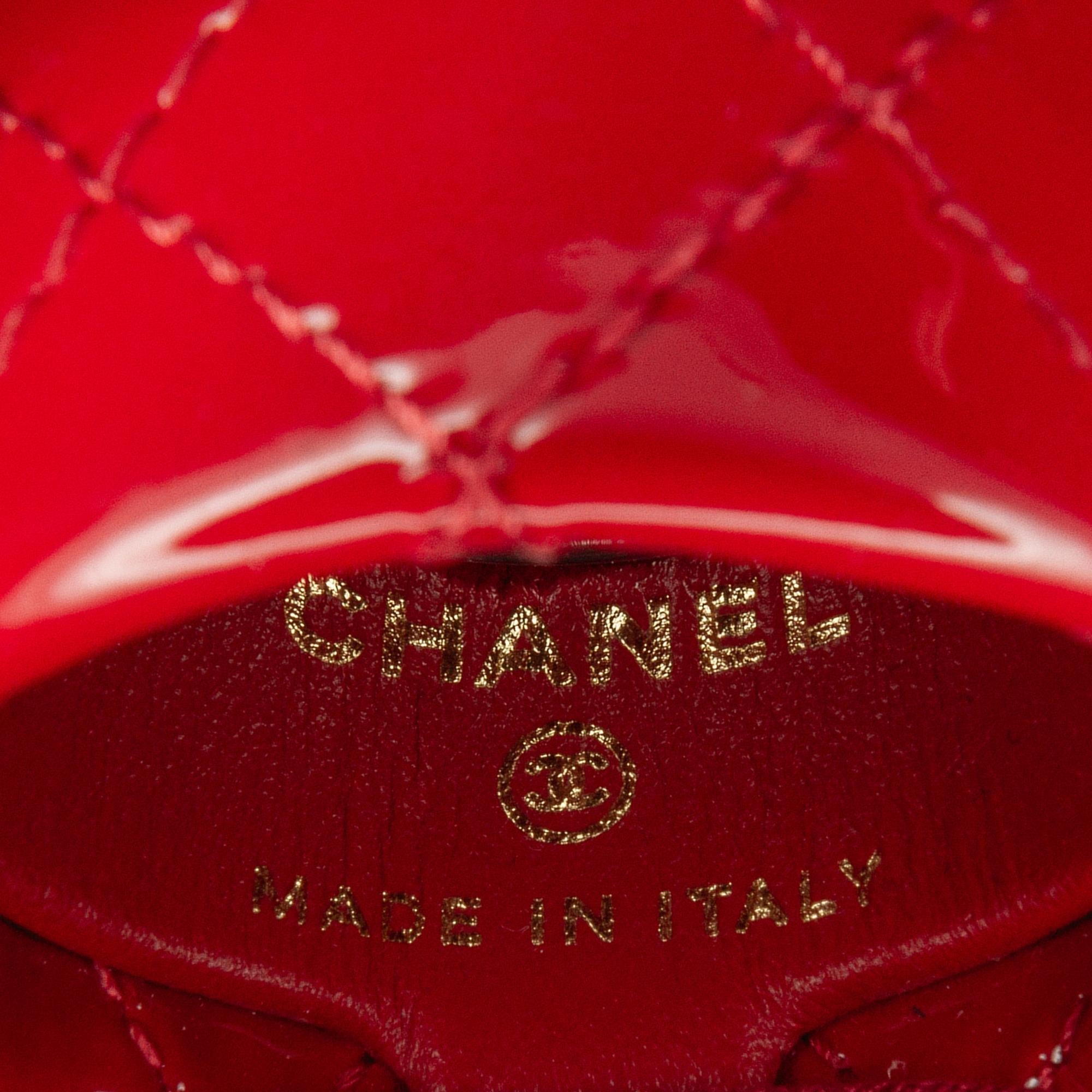 Top Quality Chanel CC Quilted Patent Lipstick Case (SHG-3hfbHz)