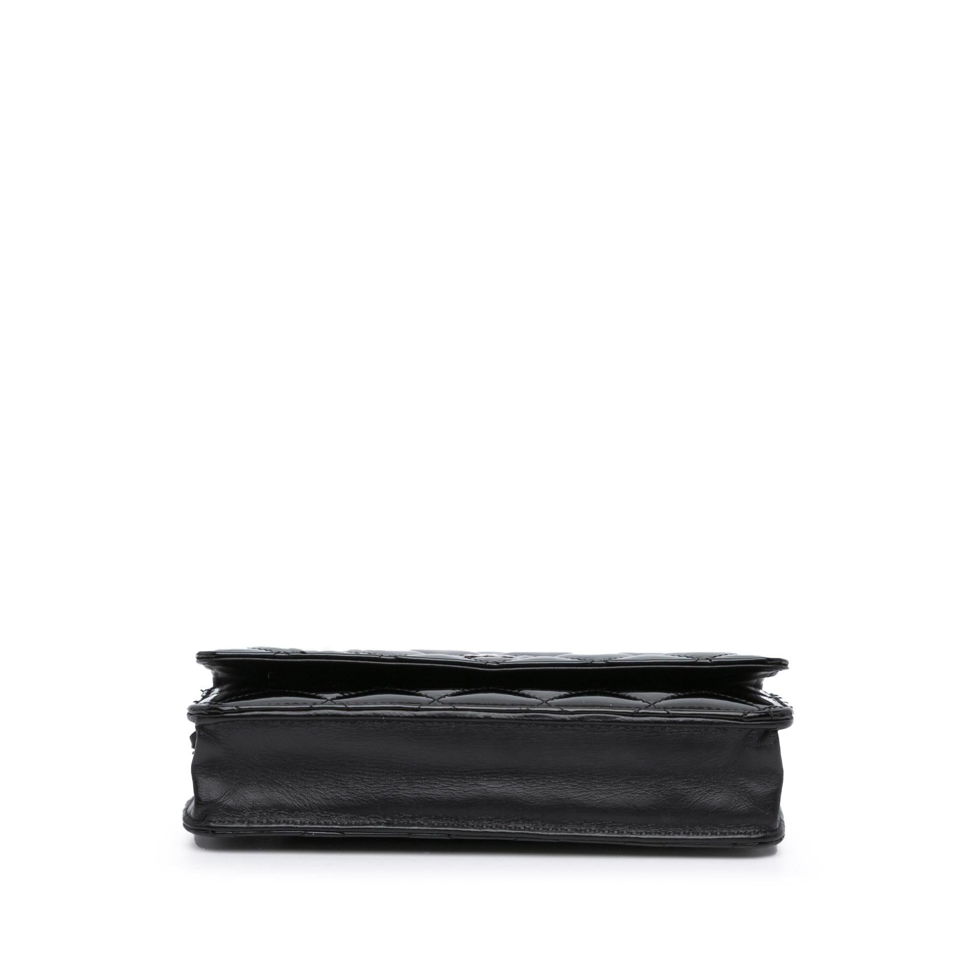 Top Quality Chanel CC Quilted Patent Wallet On Chain (SHG-8sYTvO)
