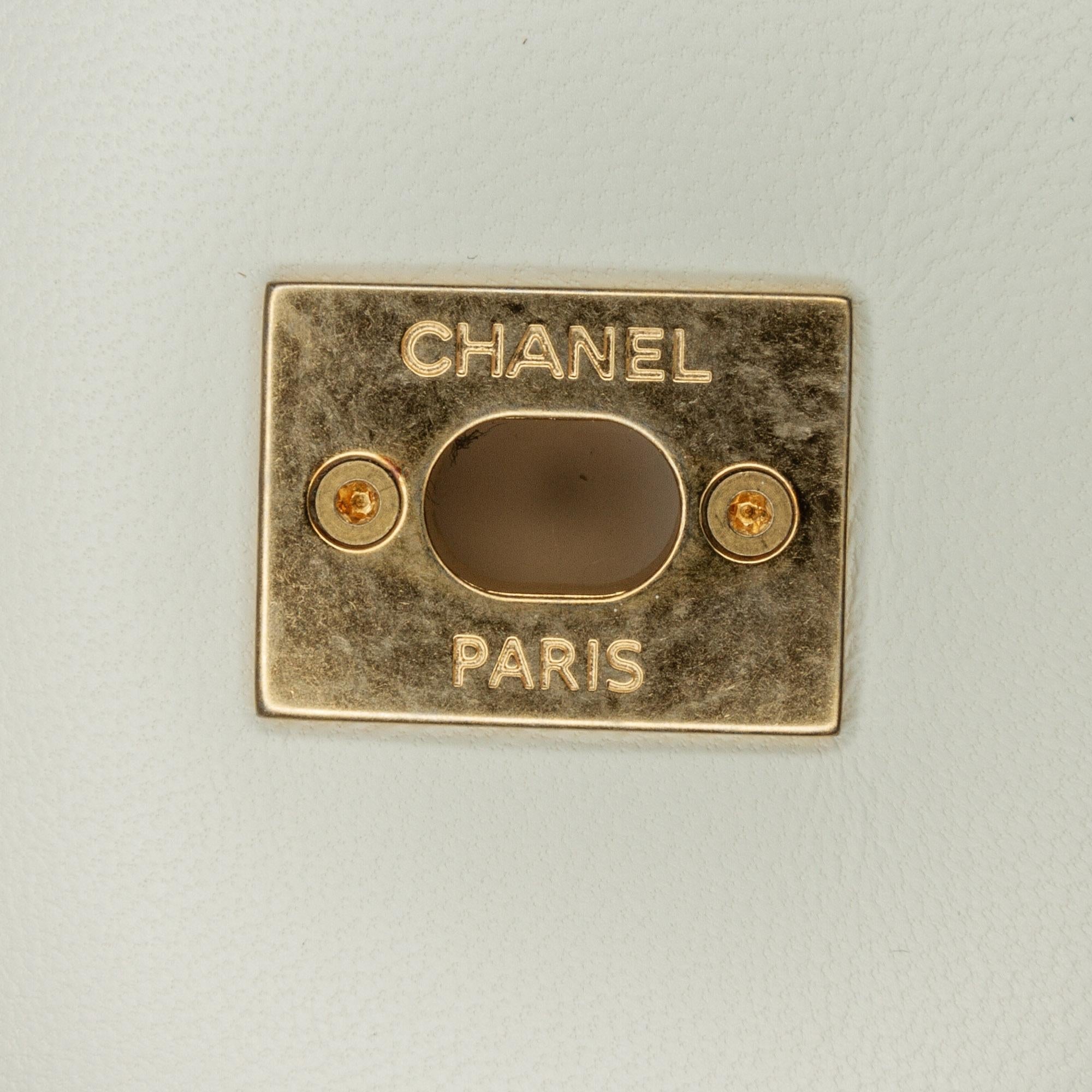 Top Quality Chanel CC Quilted Tweed Top Handle Full Flap (SHG-1PvkH4)