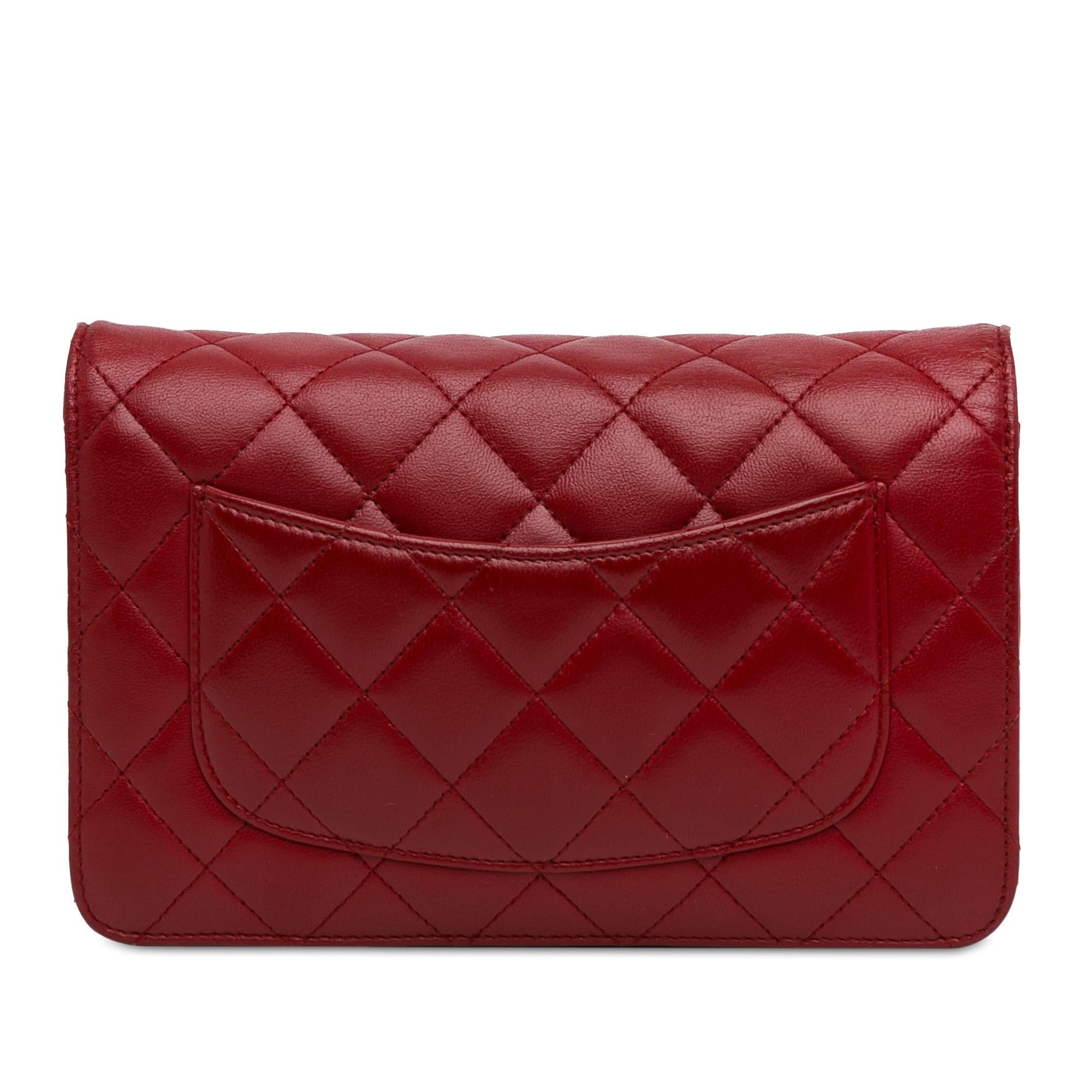 Top Quality Chanel Classic Lambskin Wallet on Chain (SHG-K44mDi)