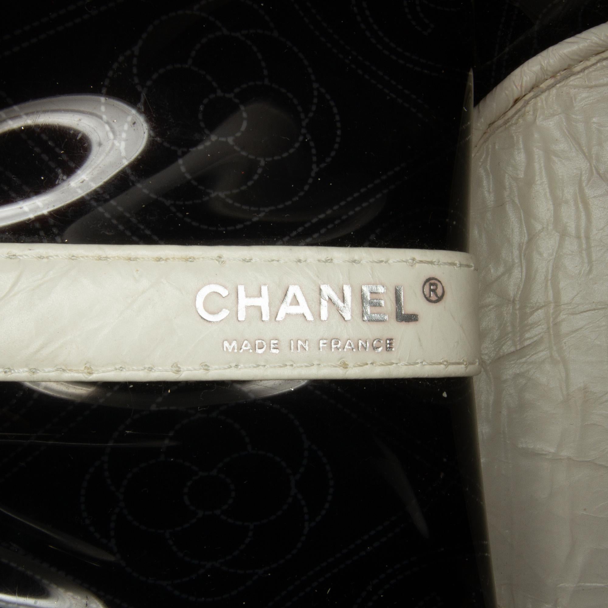 Top Quality Chanel Crumpled Calfskin PVC Camellia Bucket (SHG-xosy4Q)