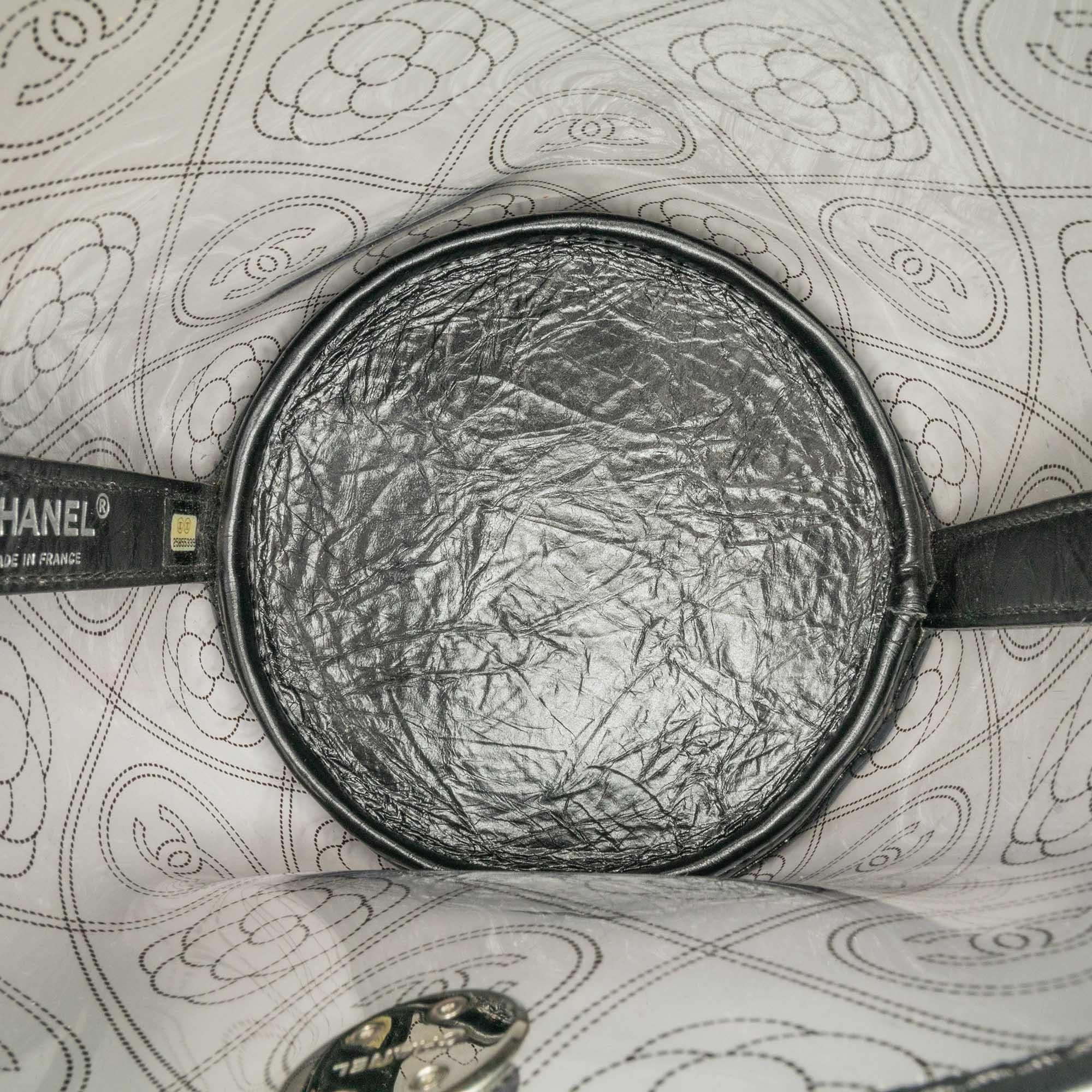 Top Quality Chanel Crumpled Calfskin PVC Camellia Bucket (SHG-53ZkcW)