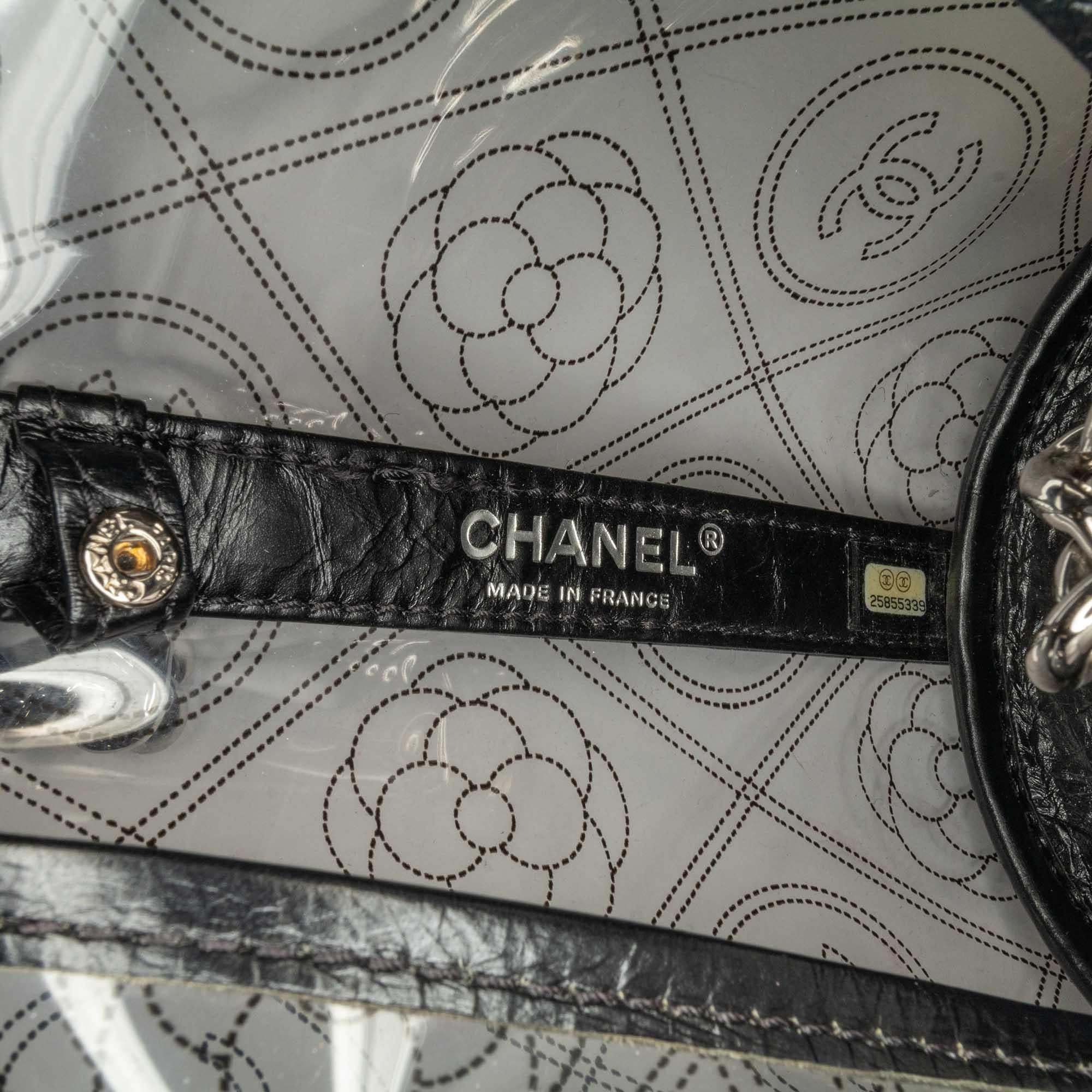 Top Quality Chanel Crumpled Calfskin PVC Camellia Bucket (SHG-53ZkcW)
