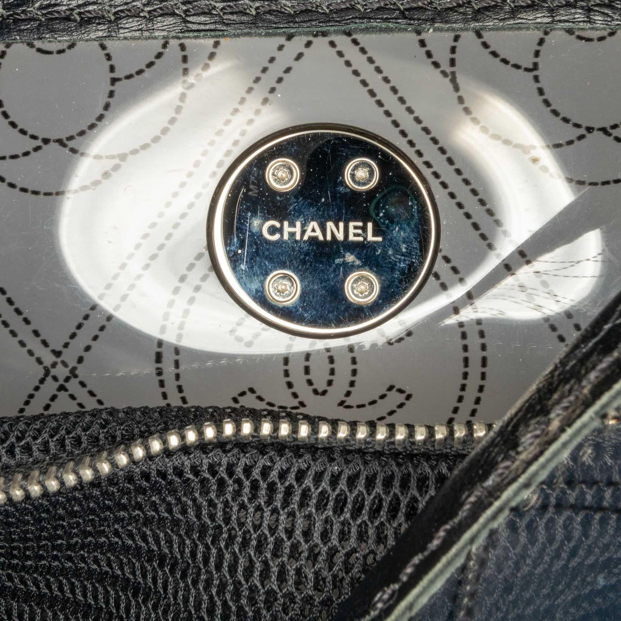 Top Quality Chanel Crumpled Calfskin PVC Camellia Bucket (SHG-53ZkcW)