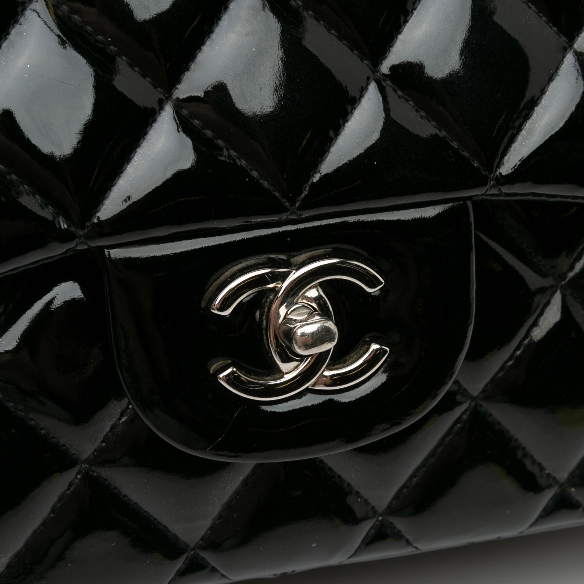 Top Quality Chanel Jumbo Classic Patent Double Flap (SHG-67ErRs)