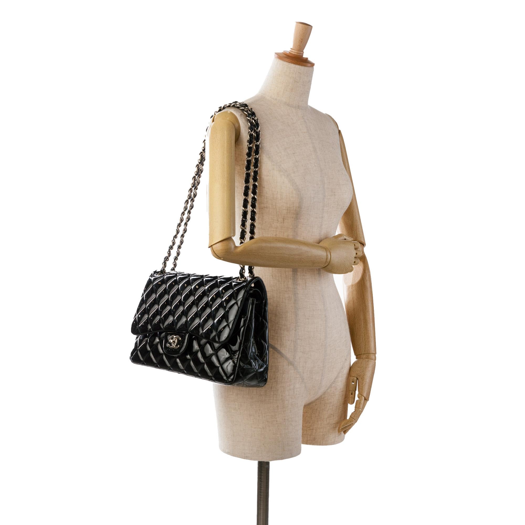 Top Quality Chanel Jumbo Classic Patent Double Flap (SHG-67ErRs)