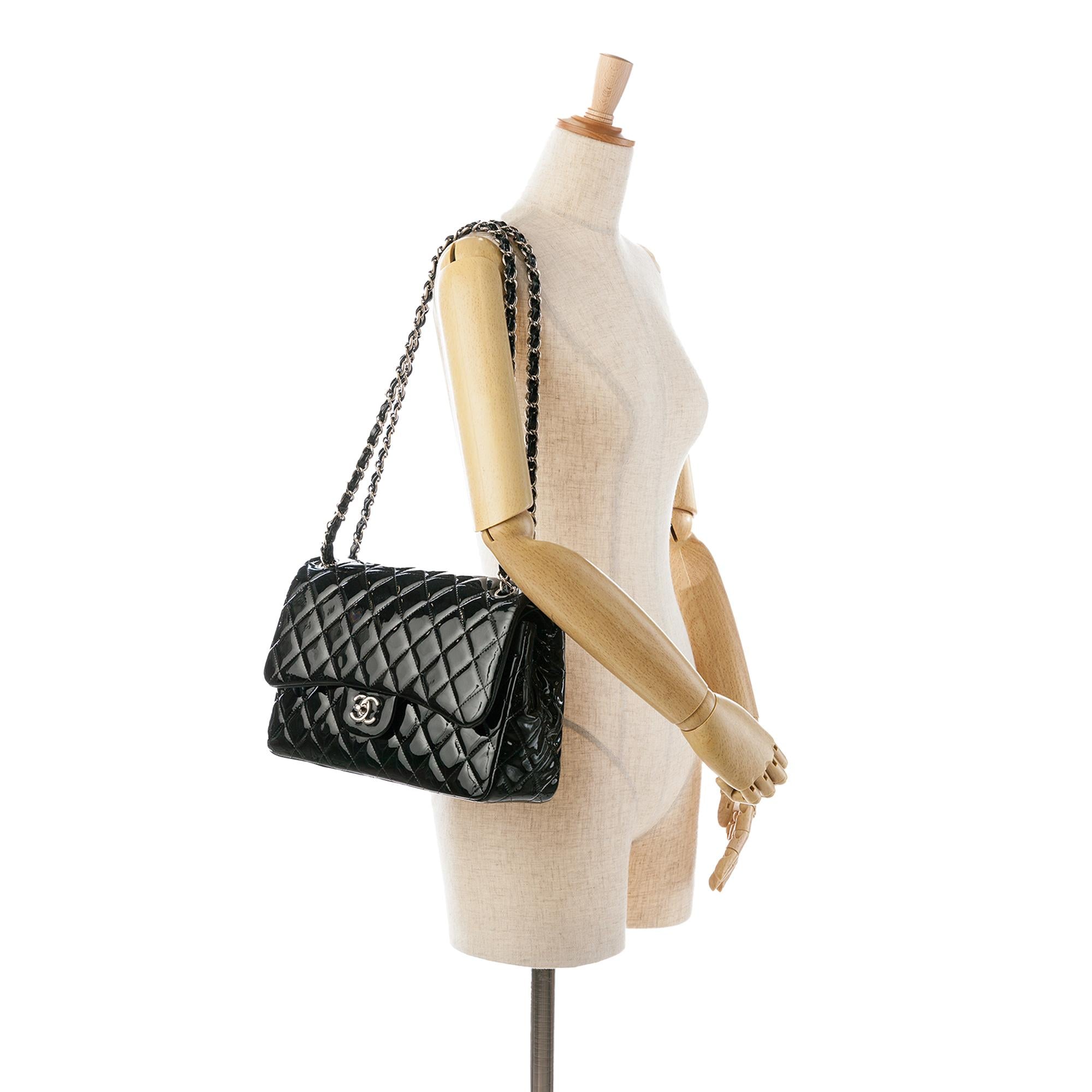Top Quality Chanel Jumbo Classic Patent Double Flap (SHG-gJqseL)