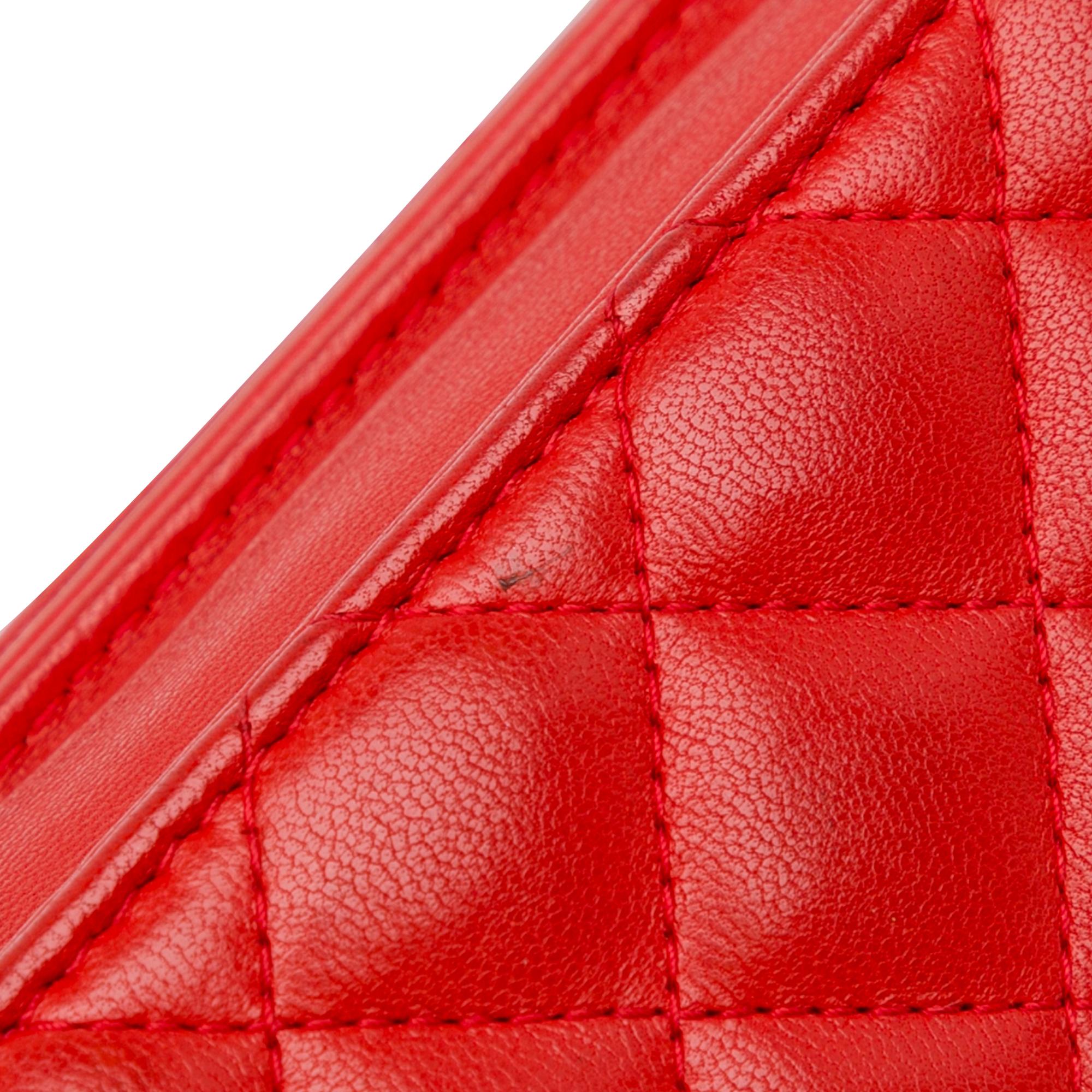 Top Quality Chanel Lambskin Diamond CC Wallet on Chain (SHG-K03AWt)