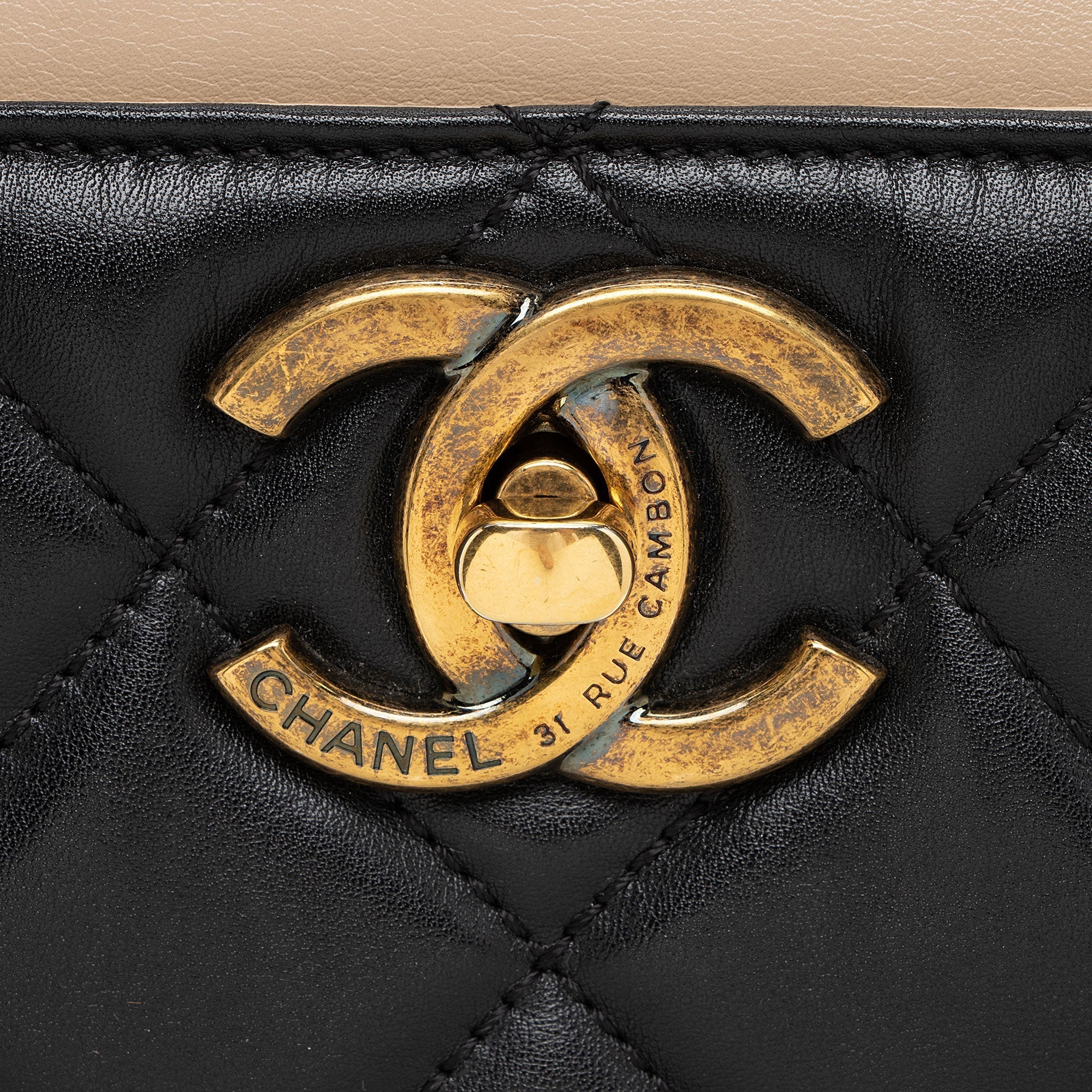 Top Quality Chanel Lambskin Portobello Small Tote (SHF-Drtxbt)