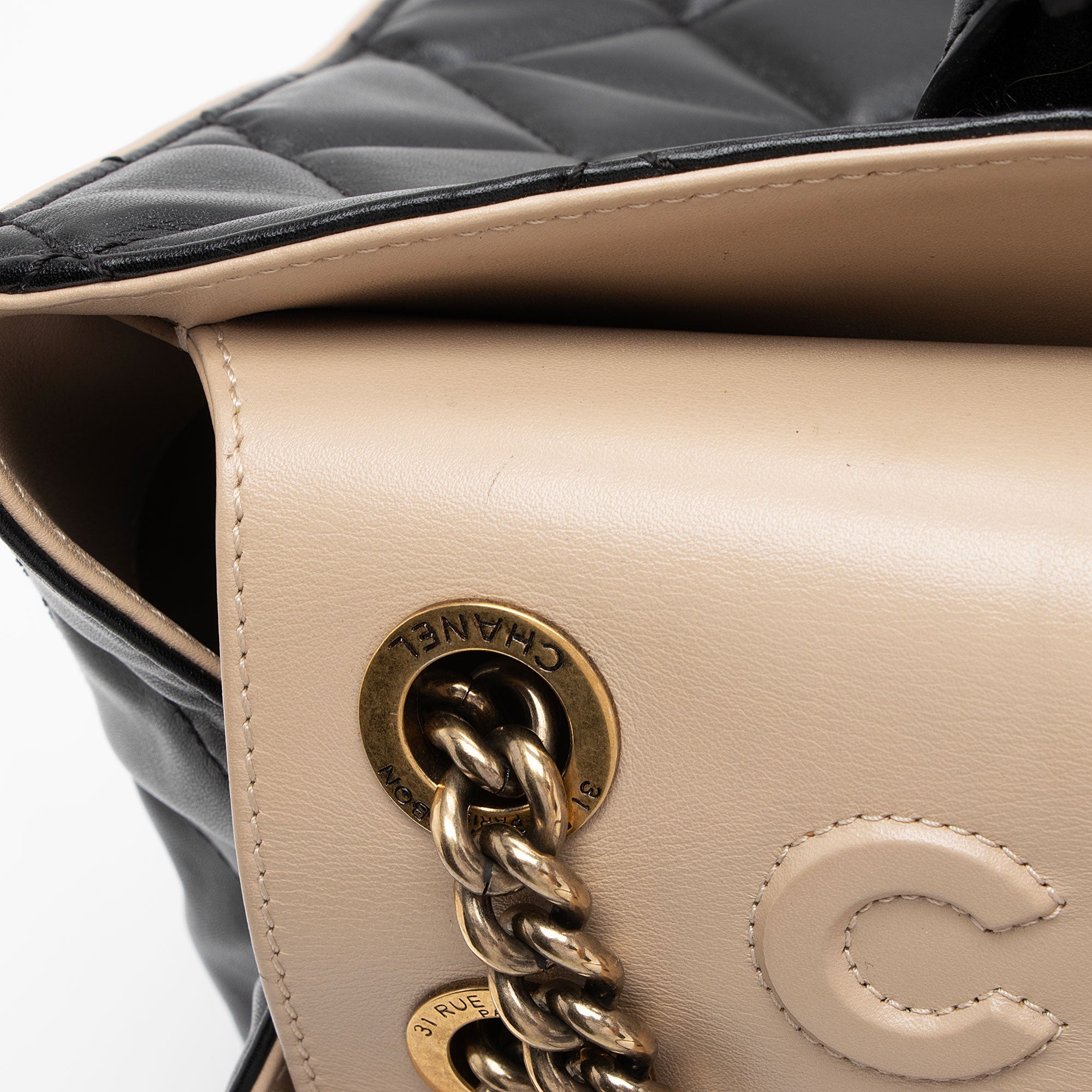Top Quality Chanel Lambskin Portobello Small Tote (SHF-Drtxbt)