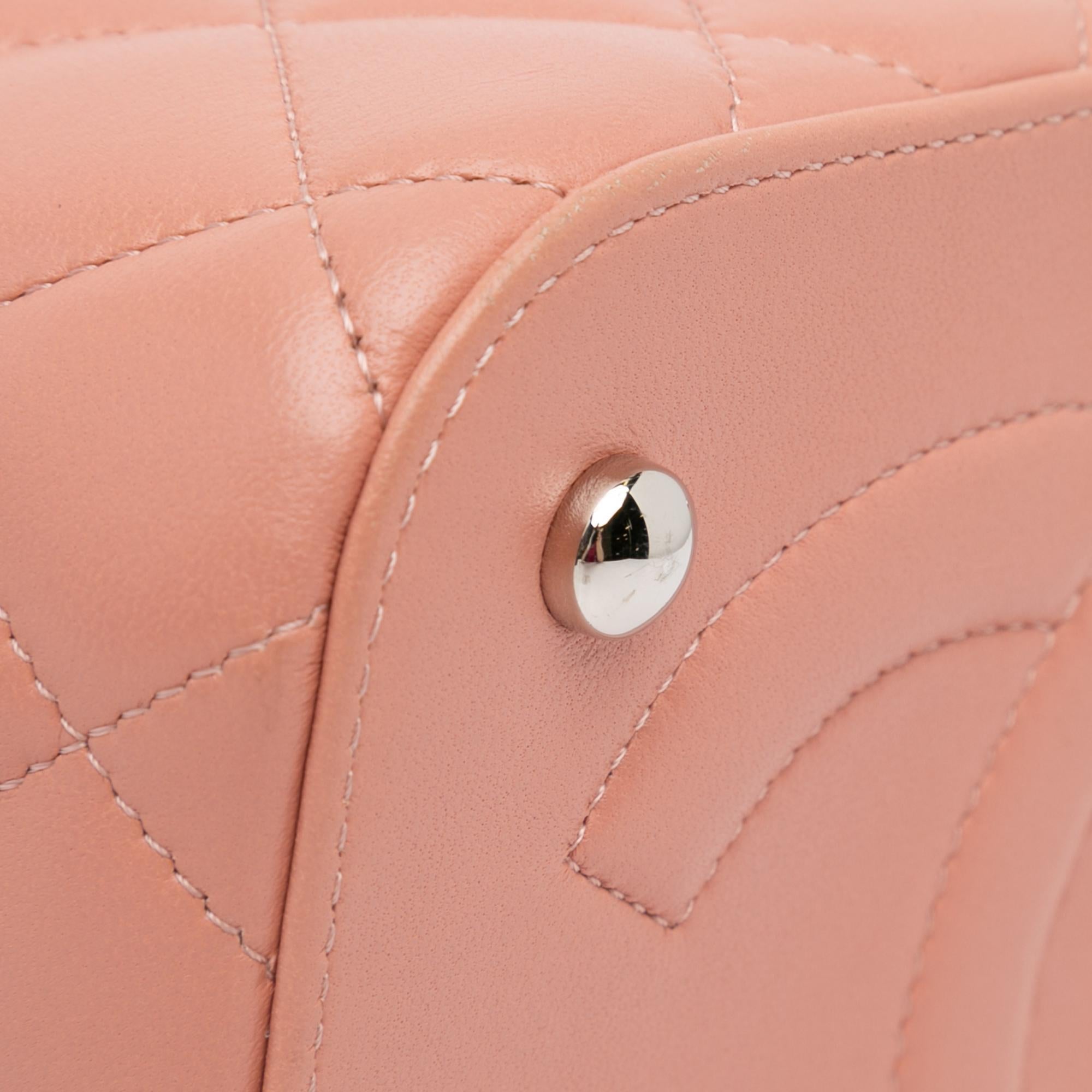 Top Quality Chanel Lambskin Top Handle Vanity Case with Chain (SHG-BSRNGL)