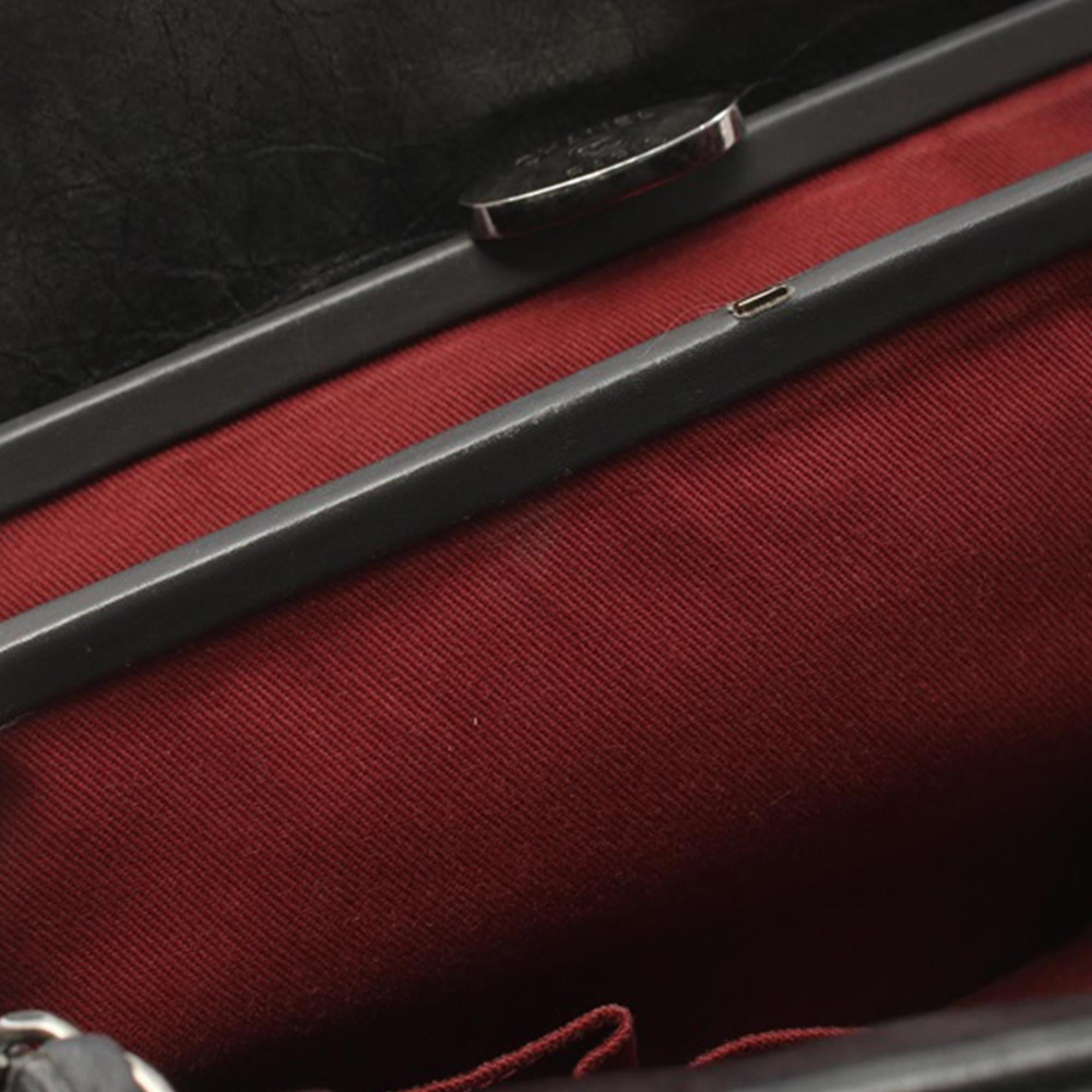 Top Quality Chanel Large Aged Calfskin Just Mademoiselle Bowling Bag (SHG-gDNFoT)