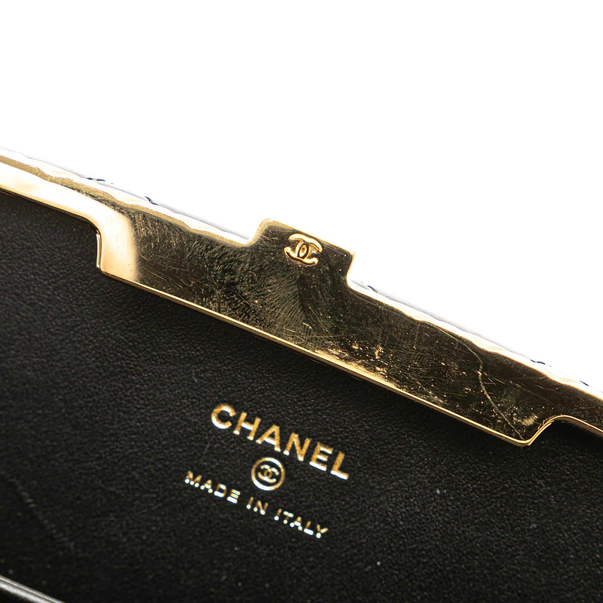 Top Quality Chanel Large Glazed Goatskin Box With Chain (SHG-2qsdiw)