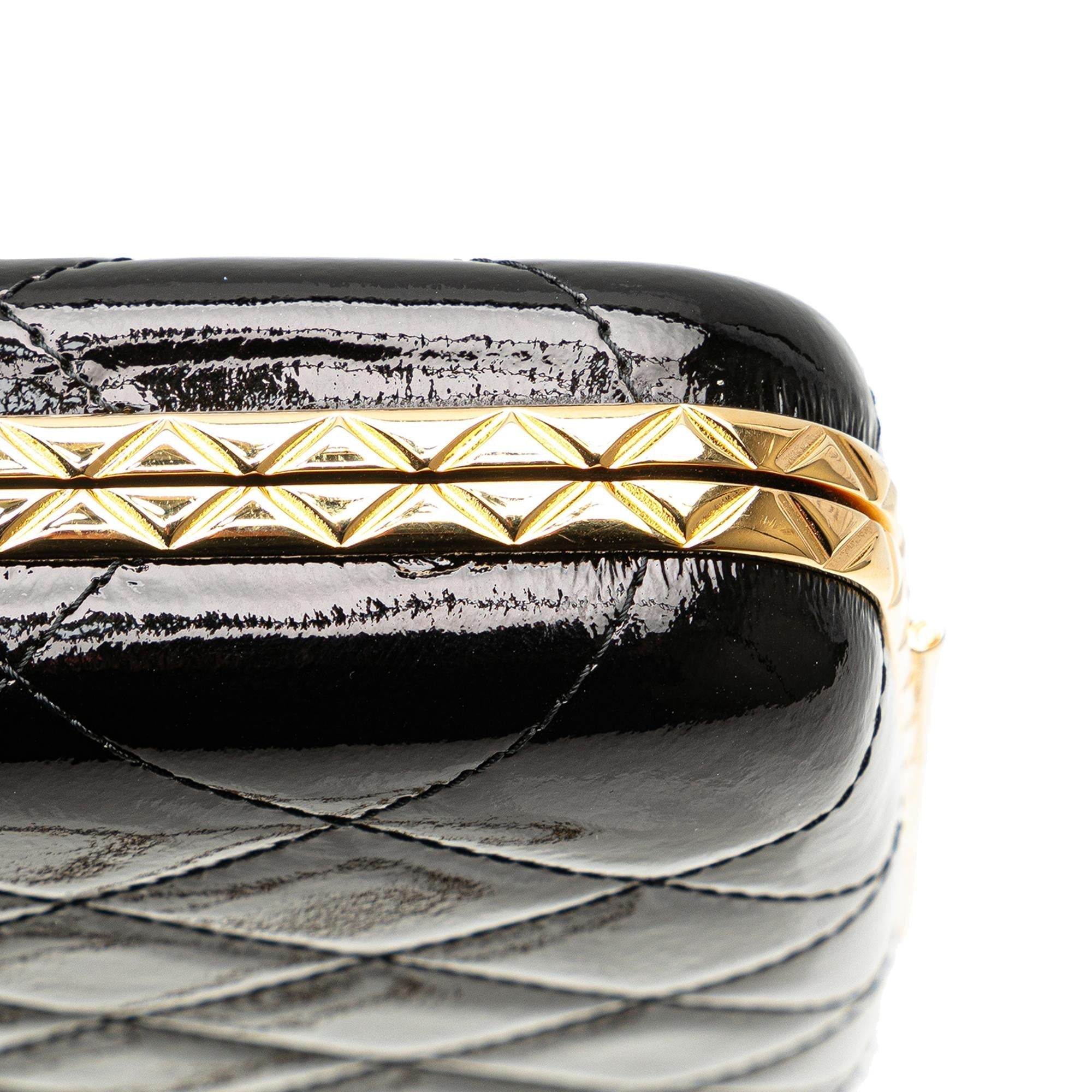 Top Quality Chanel Large Glazed Goatskin Box With Chain (SHG-2qsdiw)