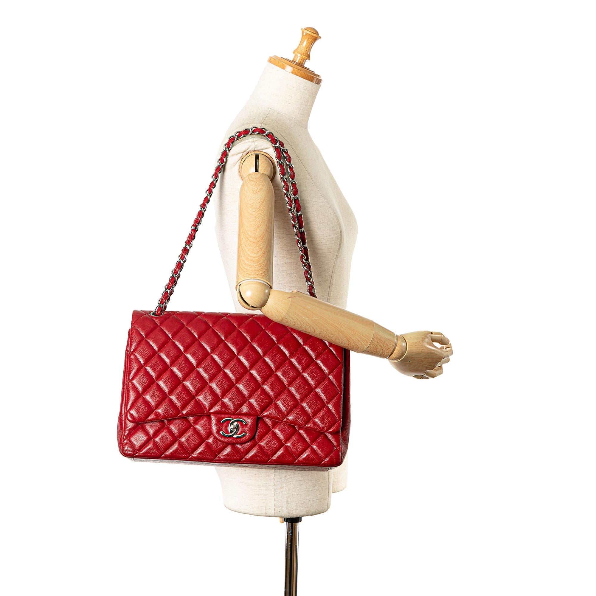 Top Quality Chanel Maxi Classic Caviar Double Flap (SHG-5RHsXh)