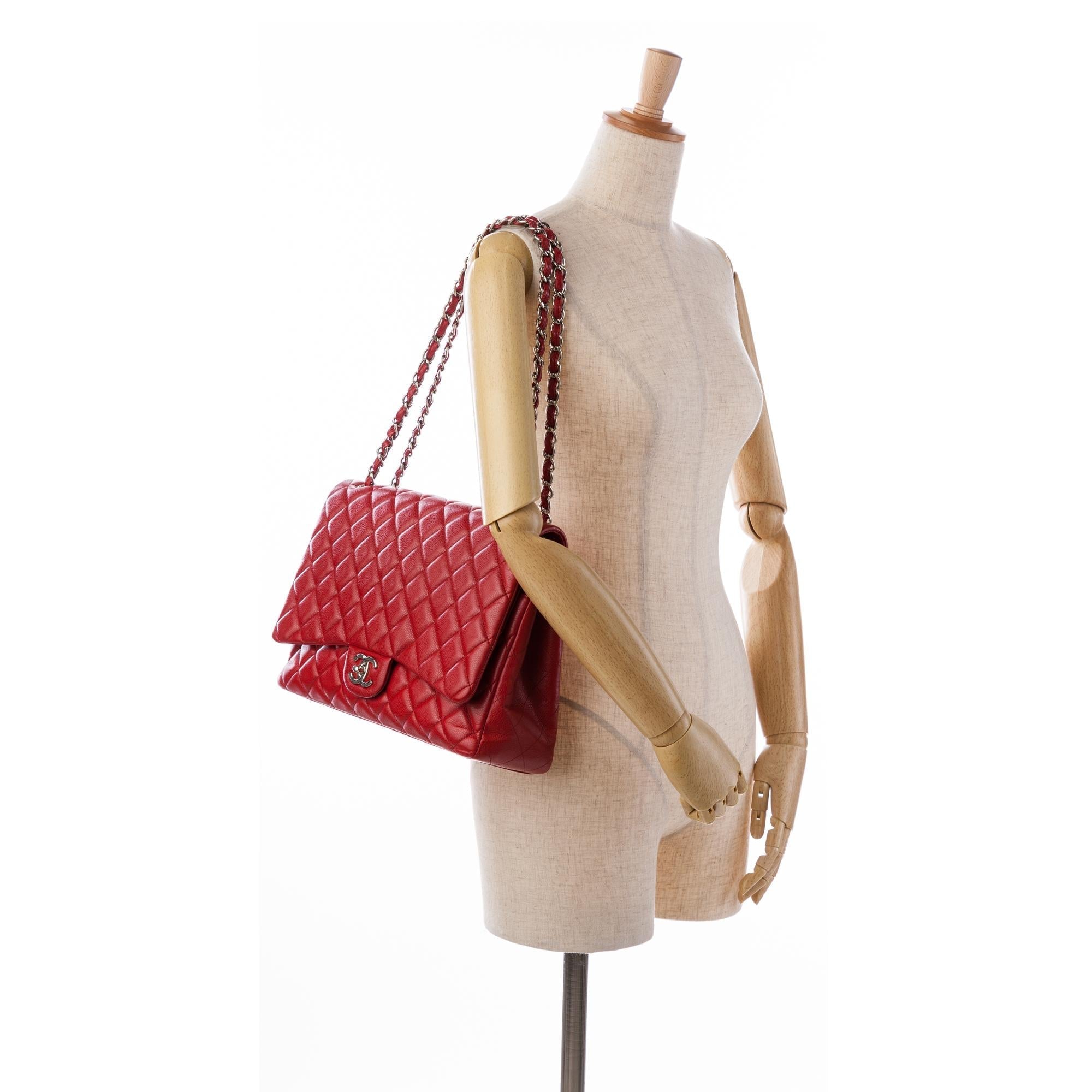 Top Quality Chanel Maxi Classic Caviar Double Flap (SHG-vmKn86)