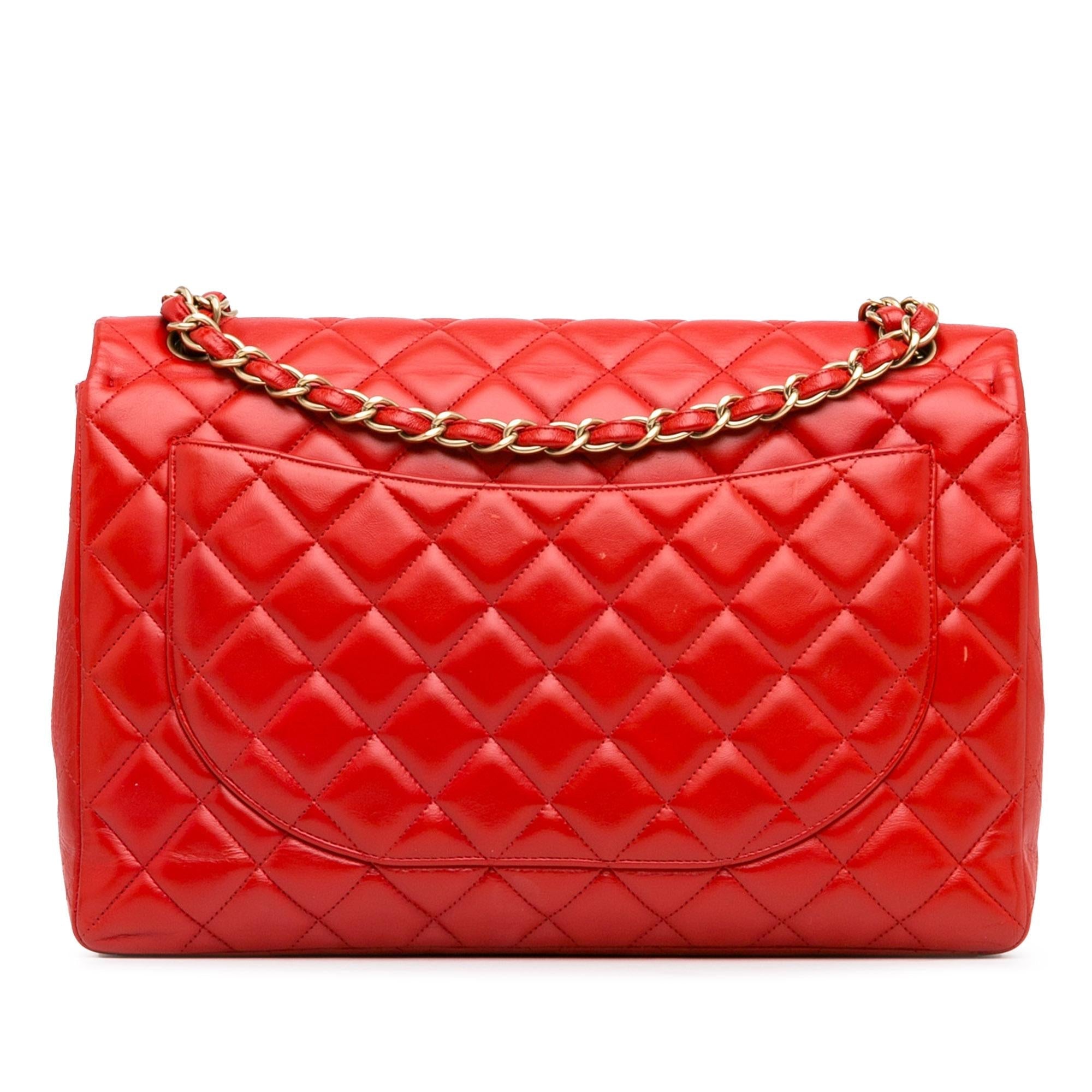 Top Quality Chanel Maxi Classic Lambskin Single Flap (SHG-utLlb3)