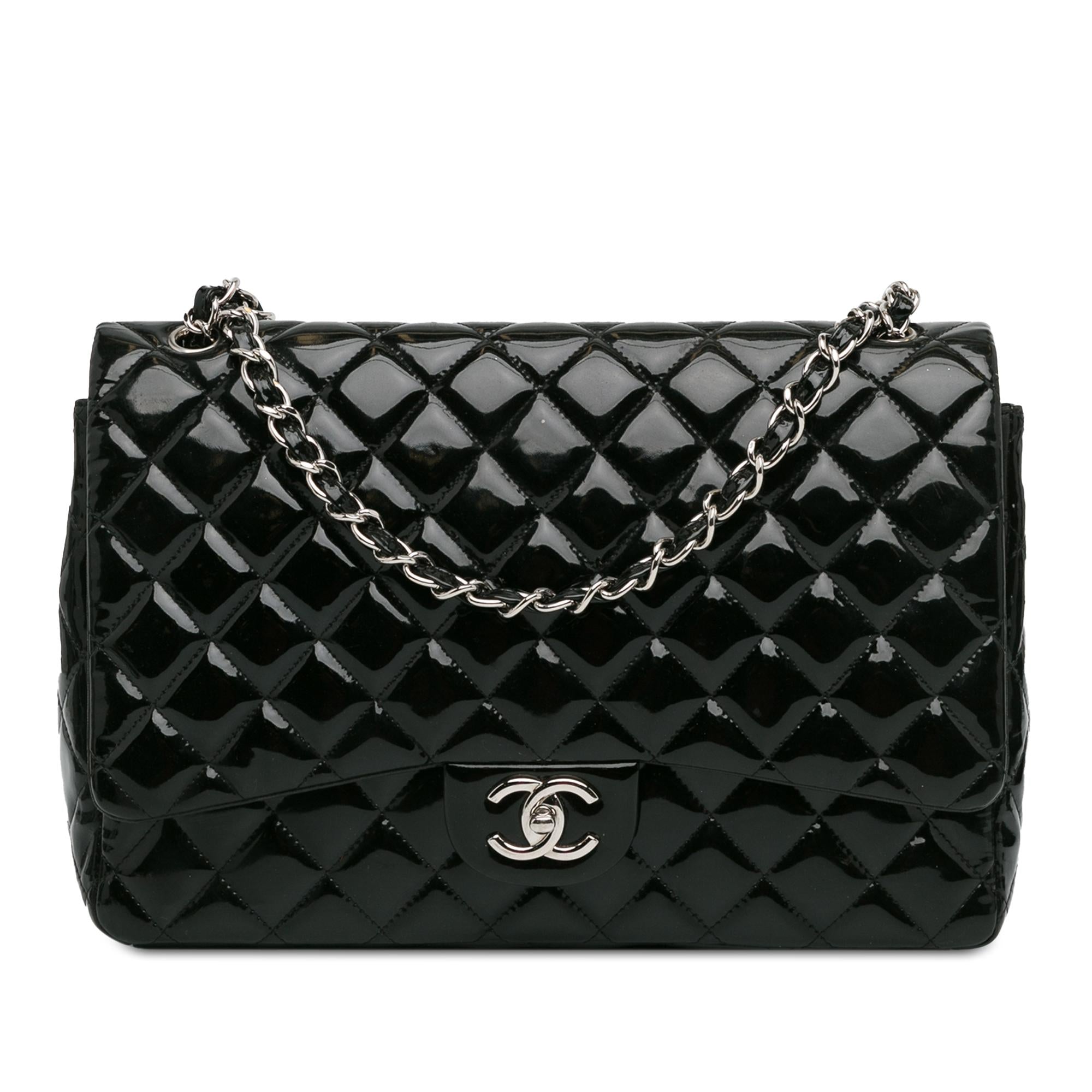 Top Quality Chanel Maxi Classic Patent Double Flap (SHG-ZO43LK)