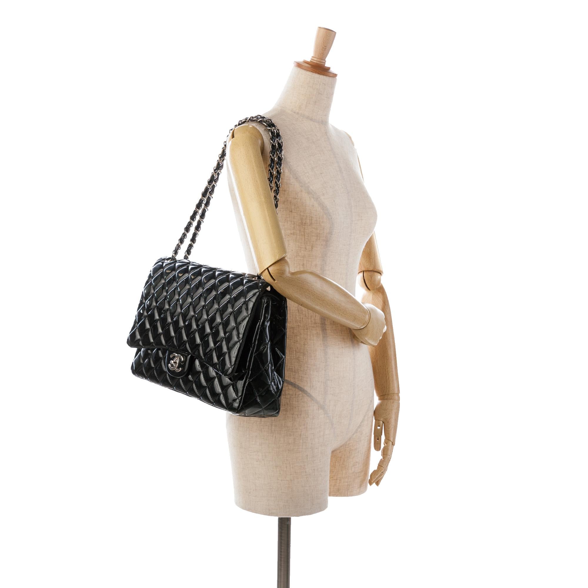 Top Quality Chanel Maxi Classic Patent Double Flap (SHG-ZO43LK)