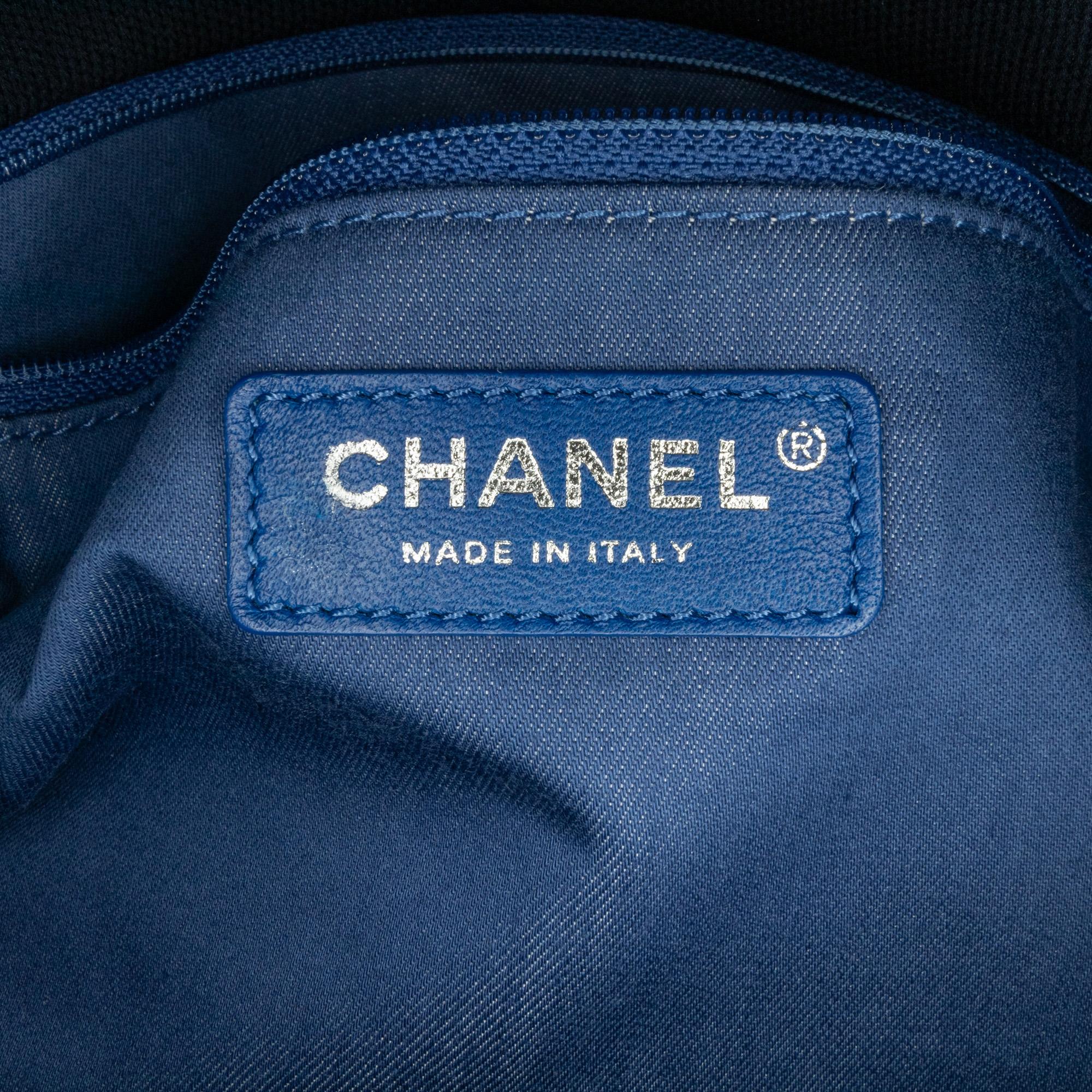 Top Quality Chanel Maxi Multicolor Stripe Jersey Rope Flap (SHG-wmMmcX)