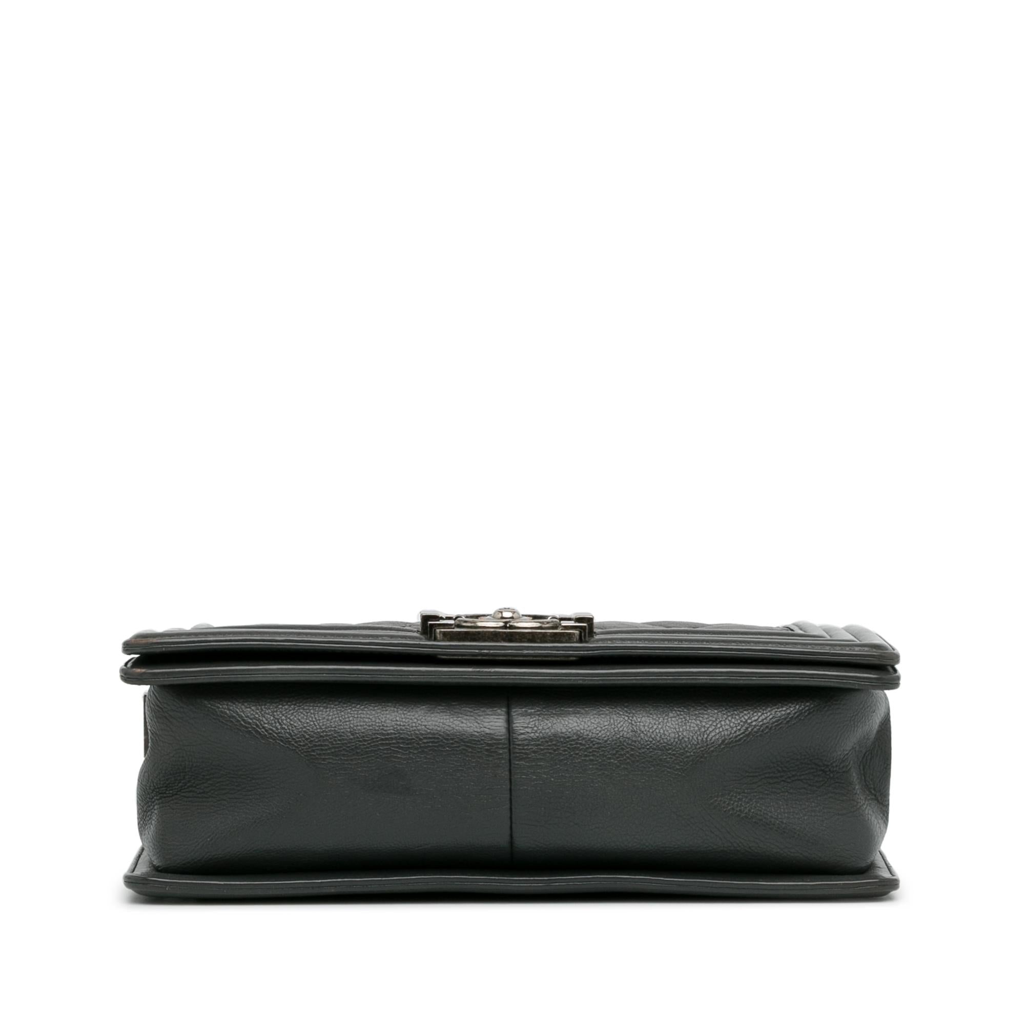 Top Quality Chanel Medium Calfskin Double Stitch Boy Flap (SHG-SofQRy)