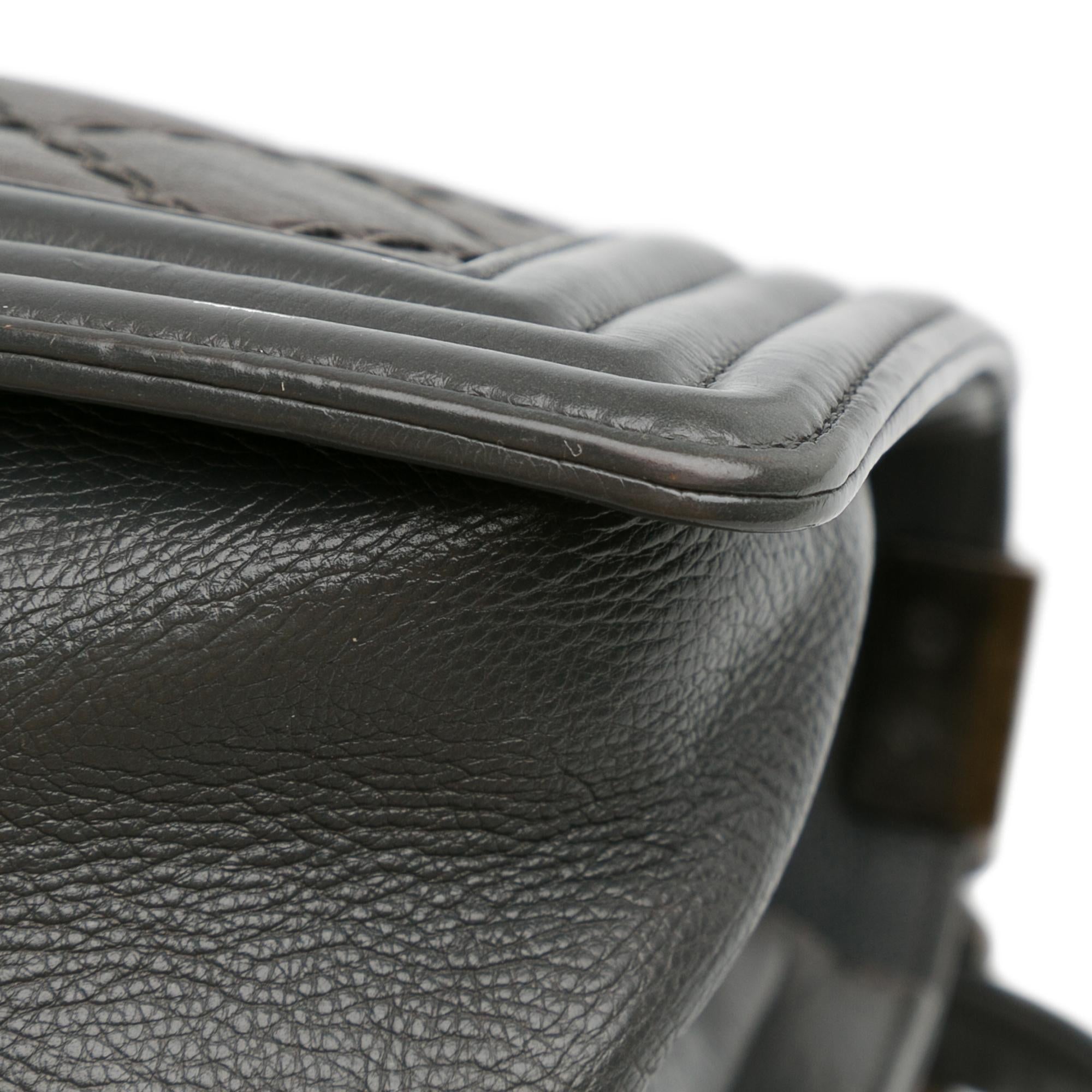 Top Quality Chanel Medium Calfskin Double Stitch Boy Flap (SHG-SofQRy)