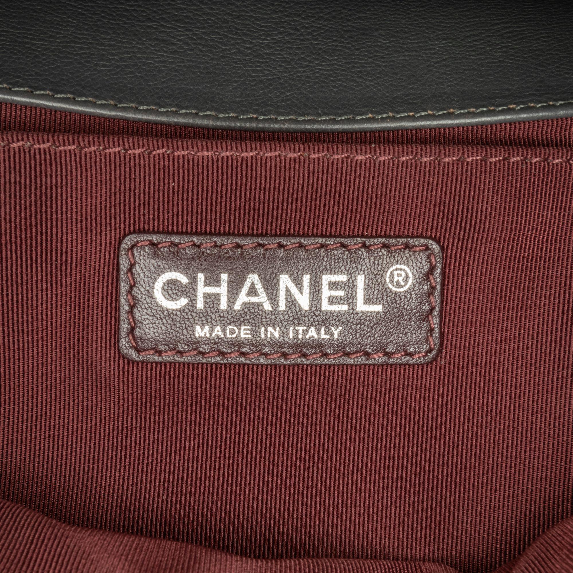 Top Quality Chanel Medium Calfskin Double Stitch Boy Flap (SHG-SofQRy)