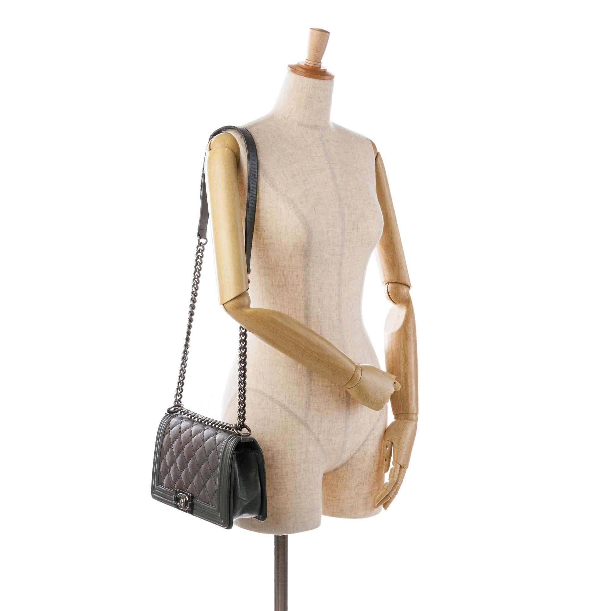 Top Quality Chanel Medium Calfskin Double Stitch Boy Flap (SHG-SofQRy)