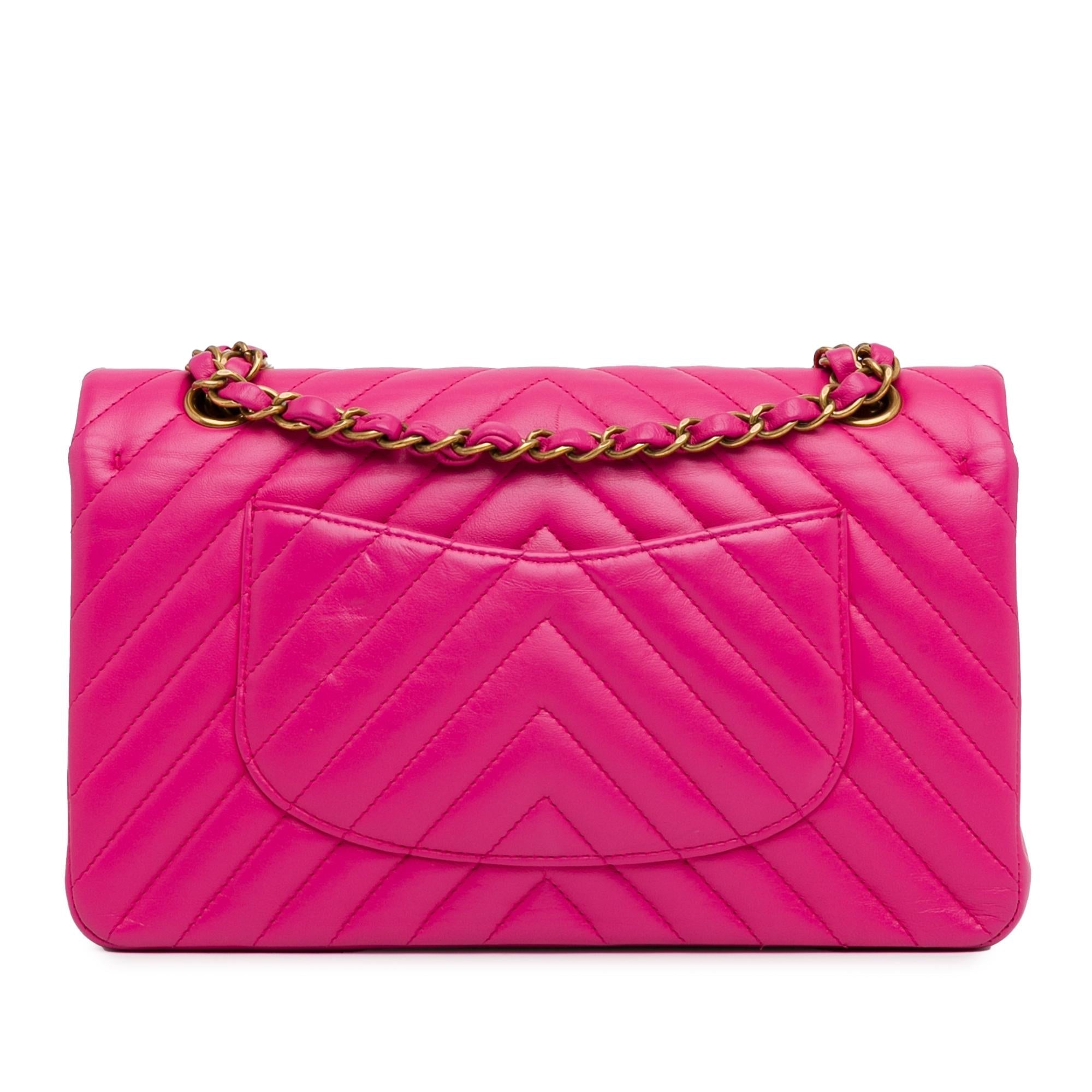 Top Quality Chanel Medium Chevron Lambskin Double Flap (SHG-472NmH)