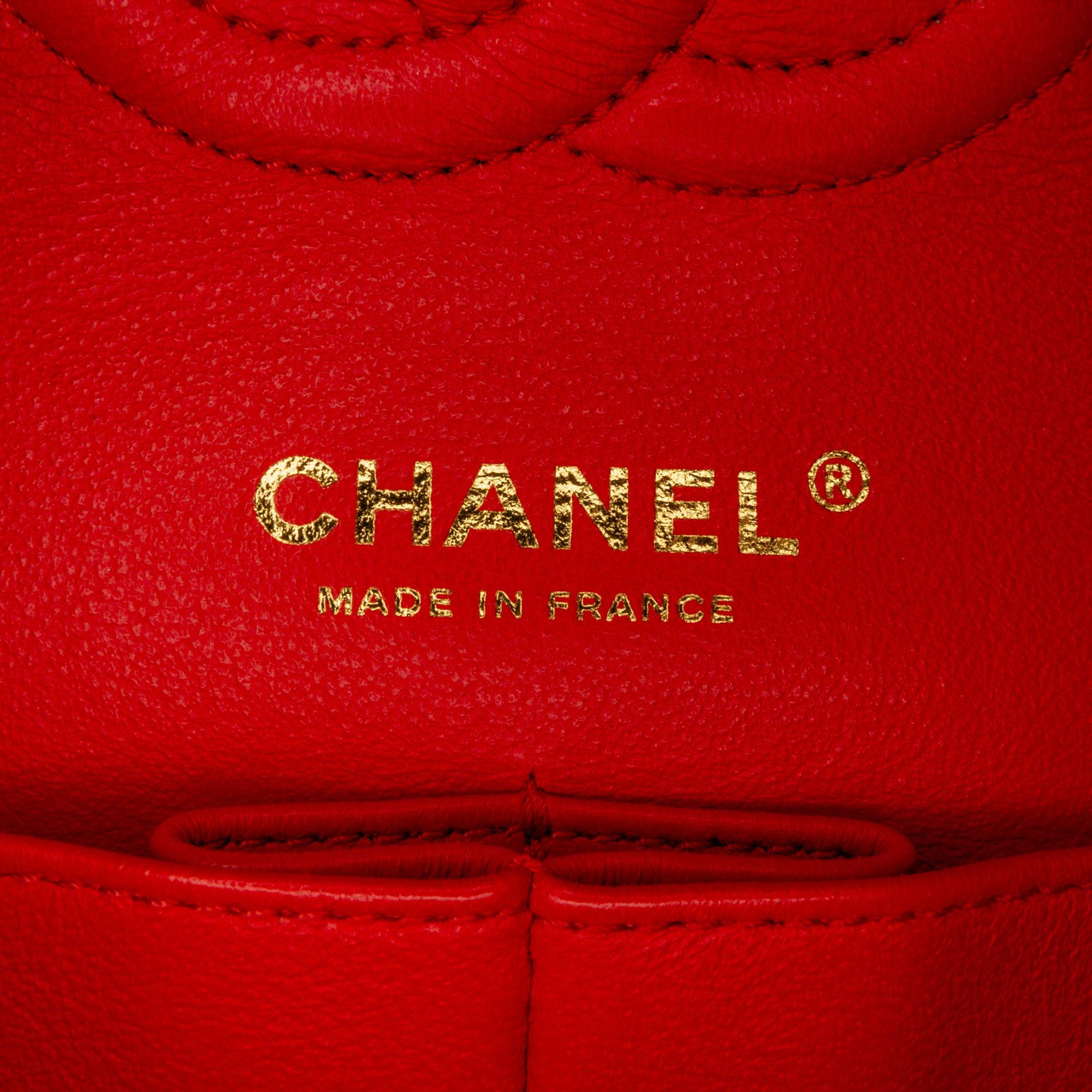 Top Quality Chanel Medium Classic Chevron Lambskin Double Flap (SHG-PfQlYr)