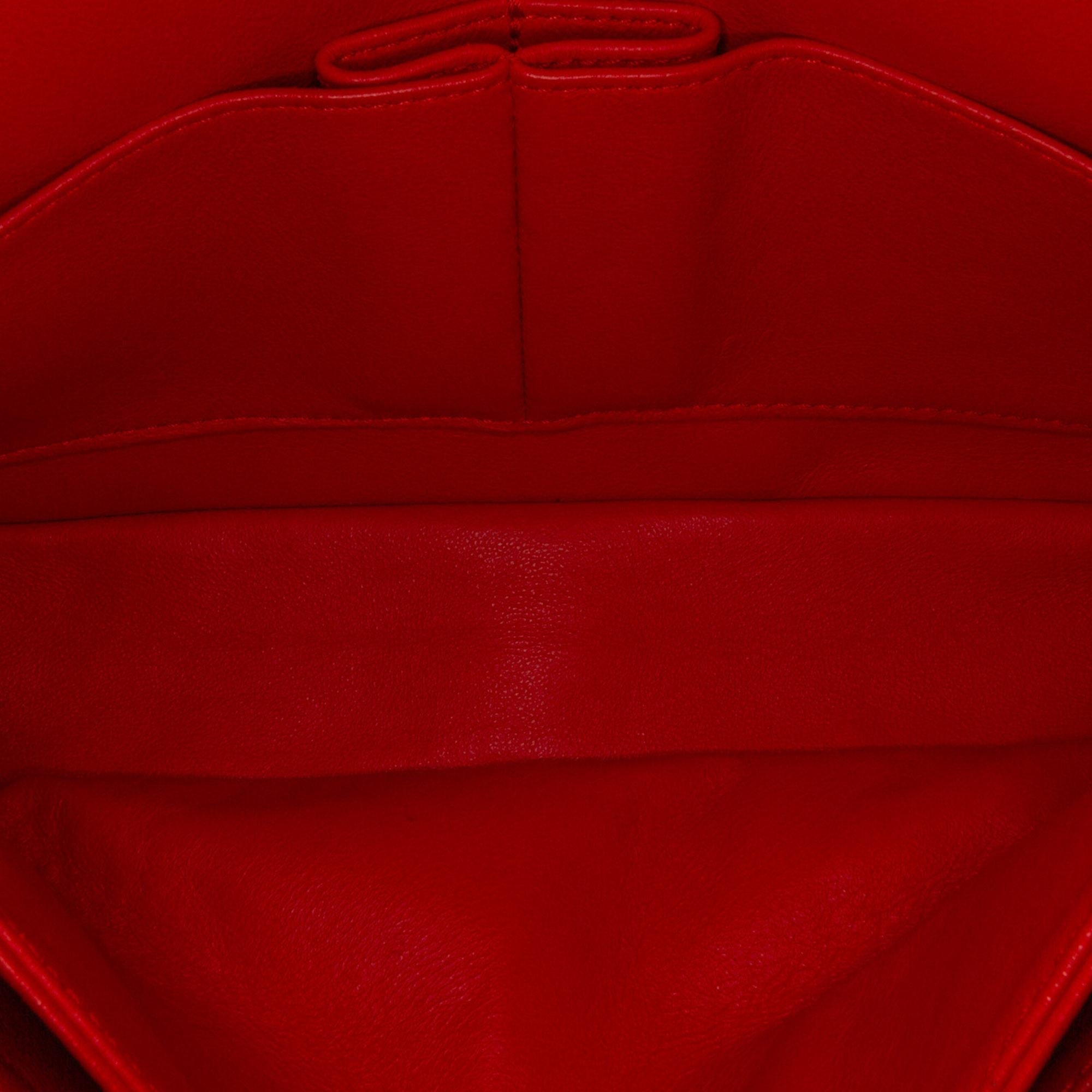 Top Quality Chanel Medium Classic Chevron Lambskin Double Flap (SHG-PfQlYr)