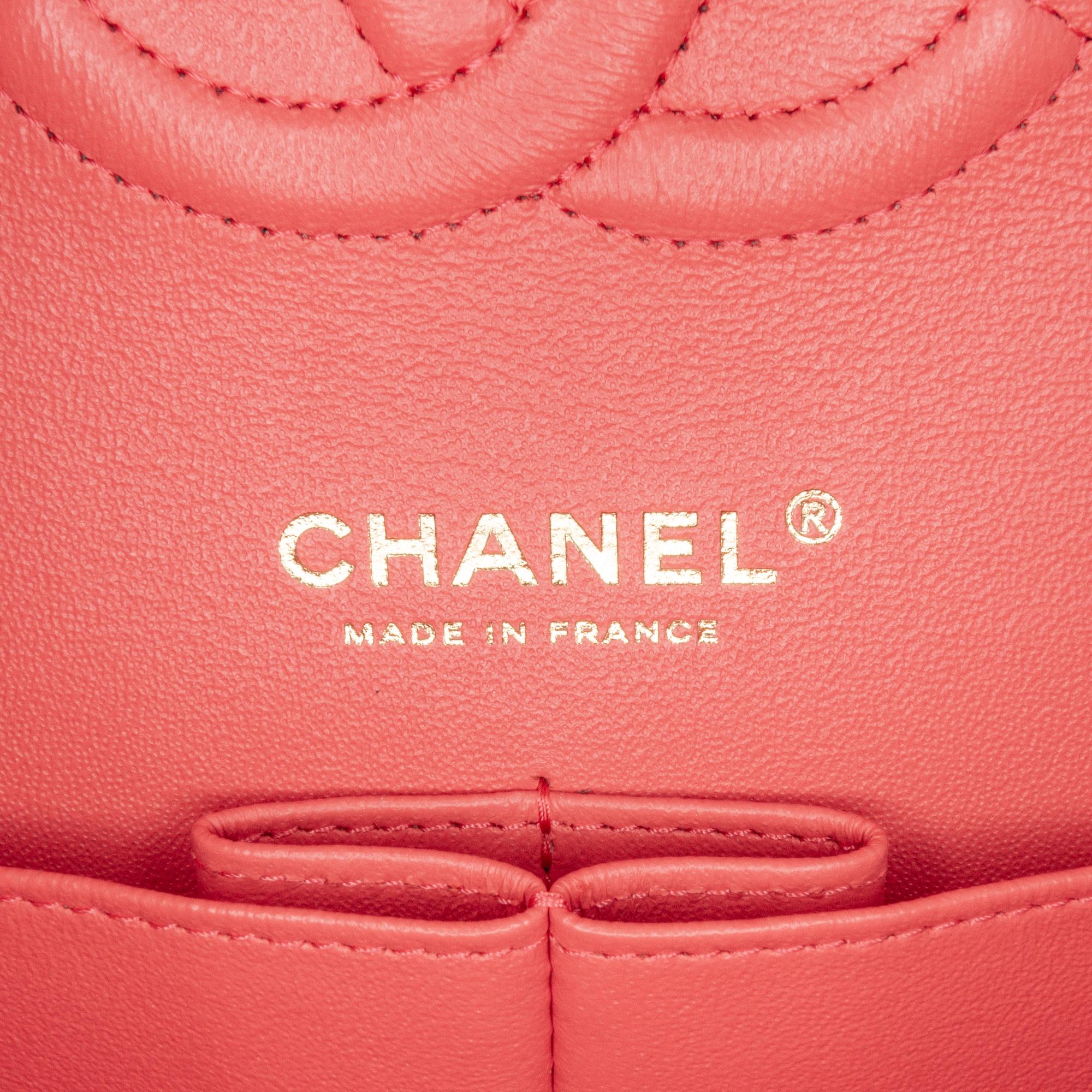 Top Quality Chanel Medium Classic Chevron Lambskin Double Flap (SHG-pCILyr)