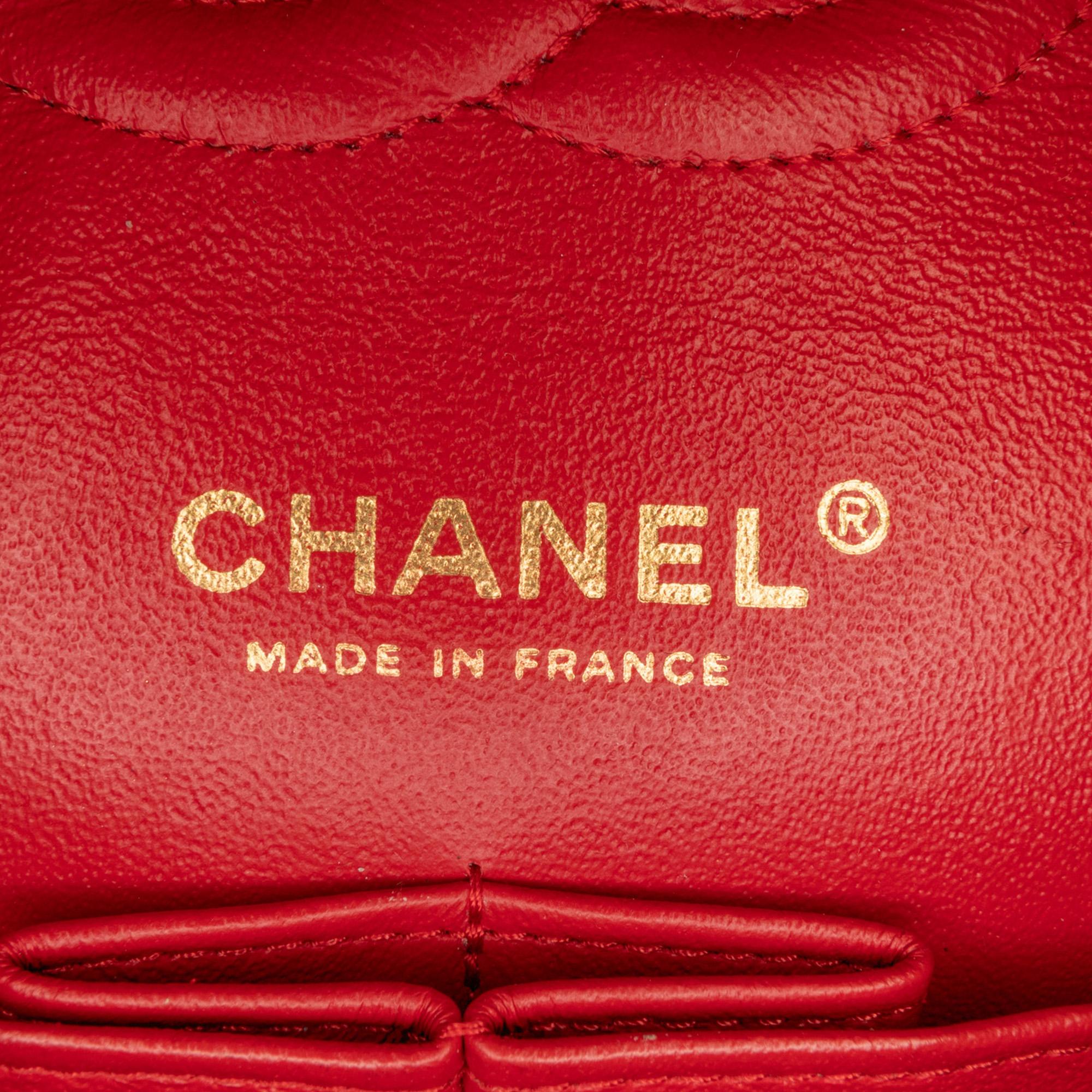 Top Quality Chanel Medium Classic Lambskin Double Flap (SHG-2afHCr)