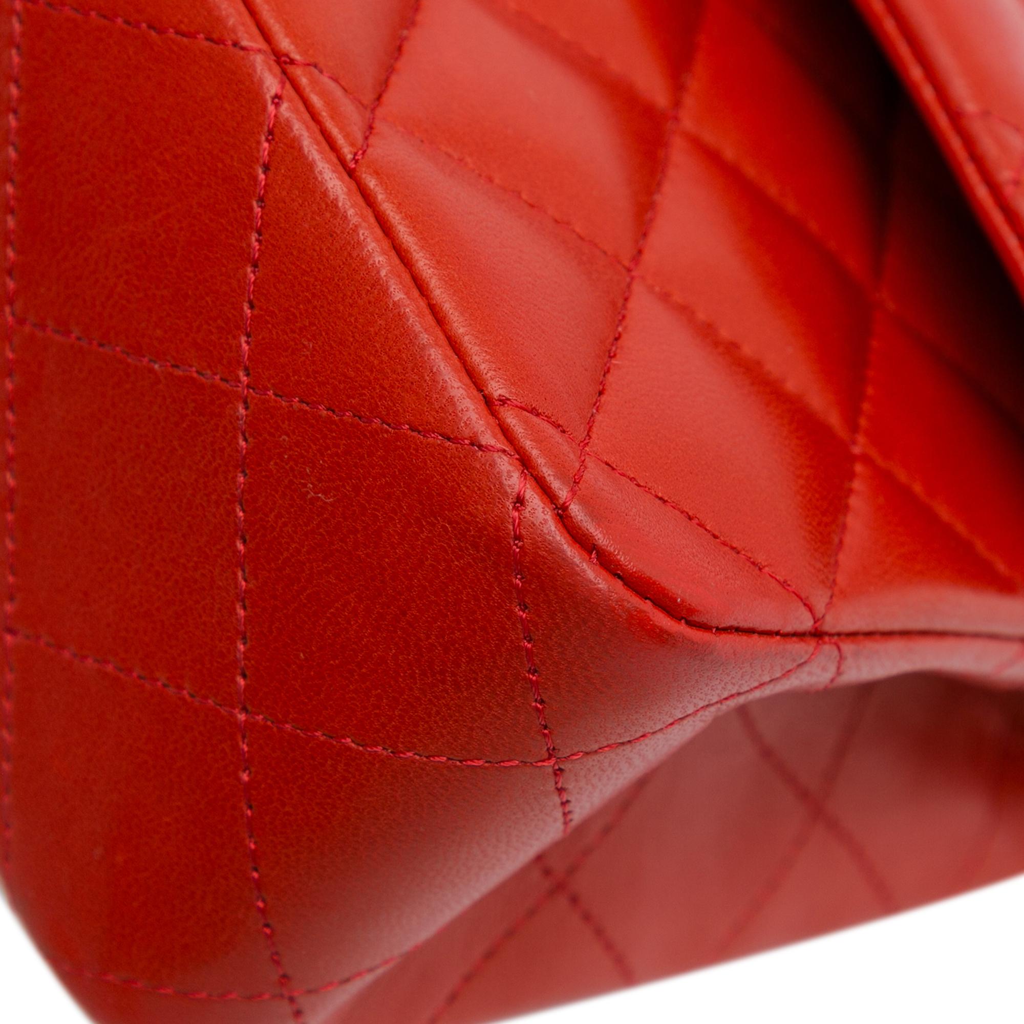 Top Quality Chanel Medium Classic Lambskin Double Flap (SHG-hCviYB)
