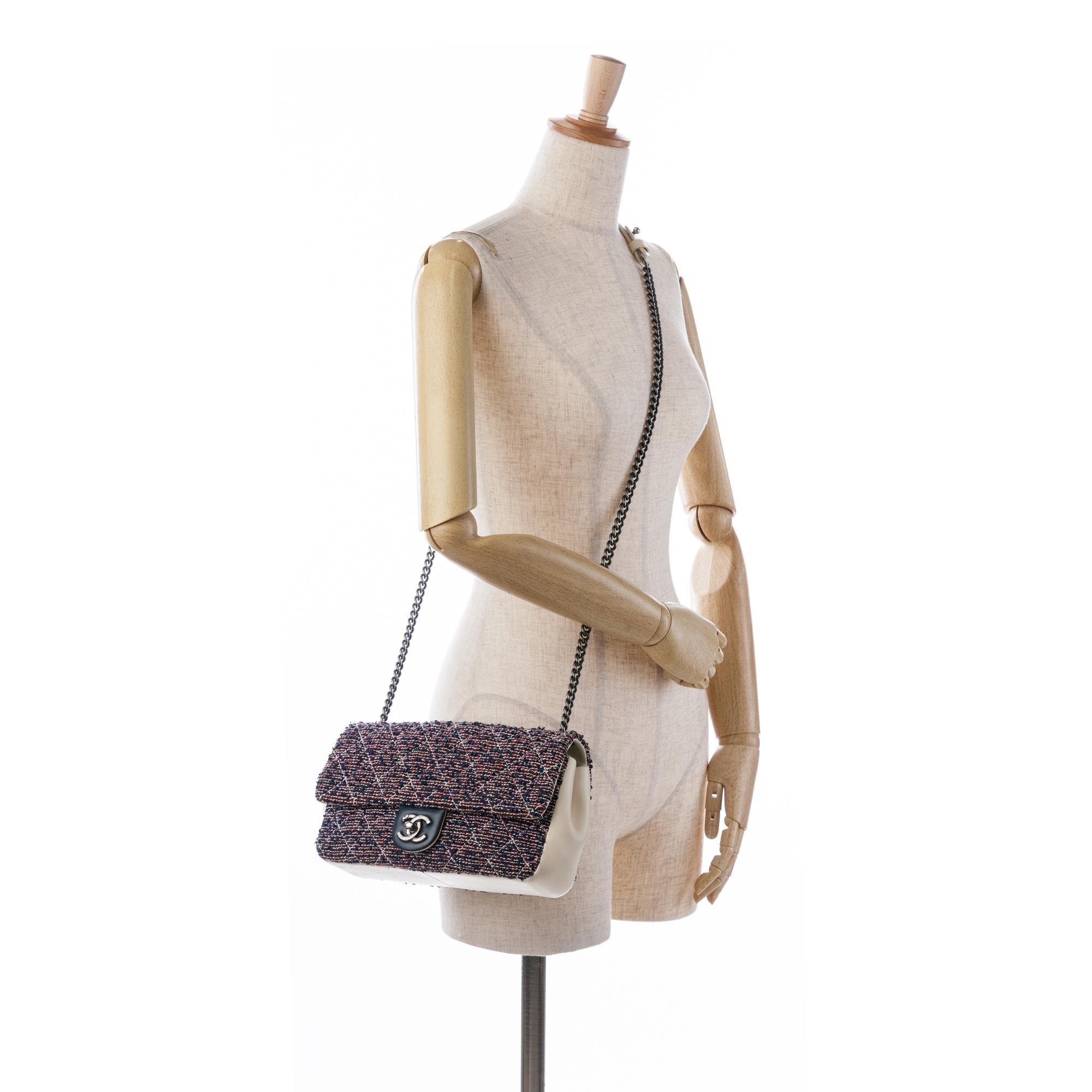 Top Quality Chanel Medium Tweed Single Flap (SHG-2oV8gp)