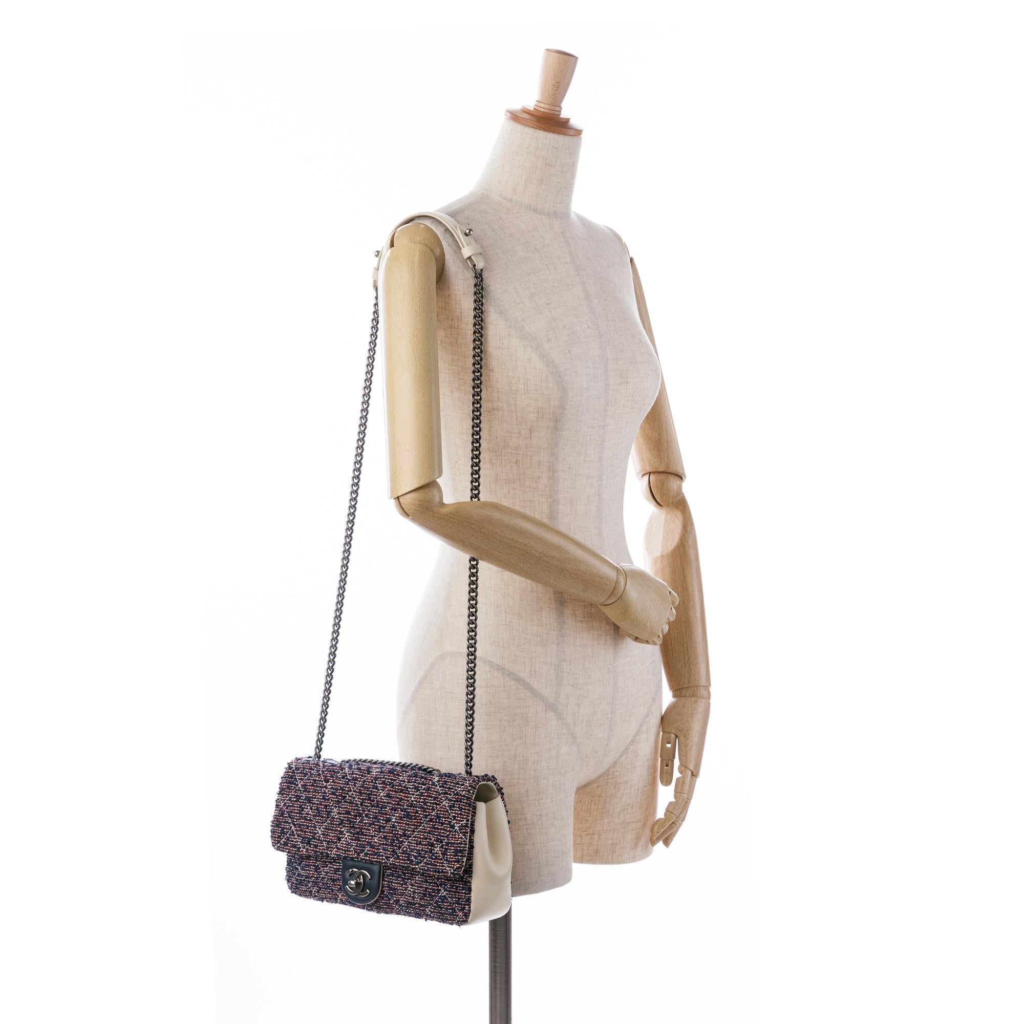 Top Quality Chanel Medium Tweed Single Flap (SHG-2oV8gp)