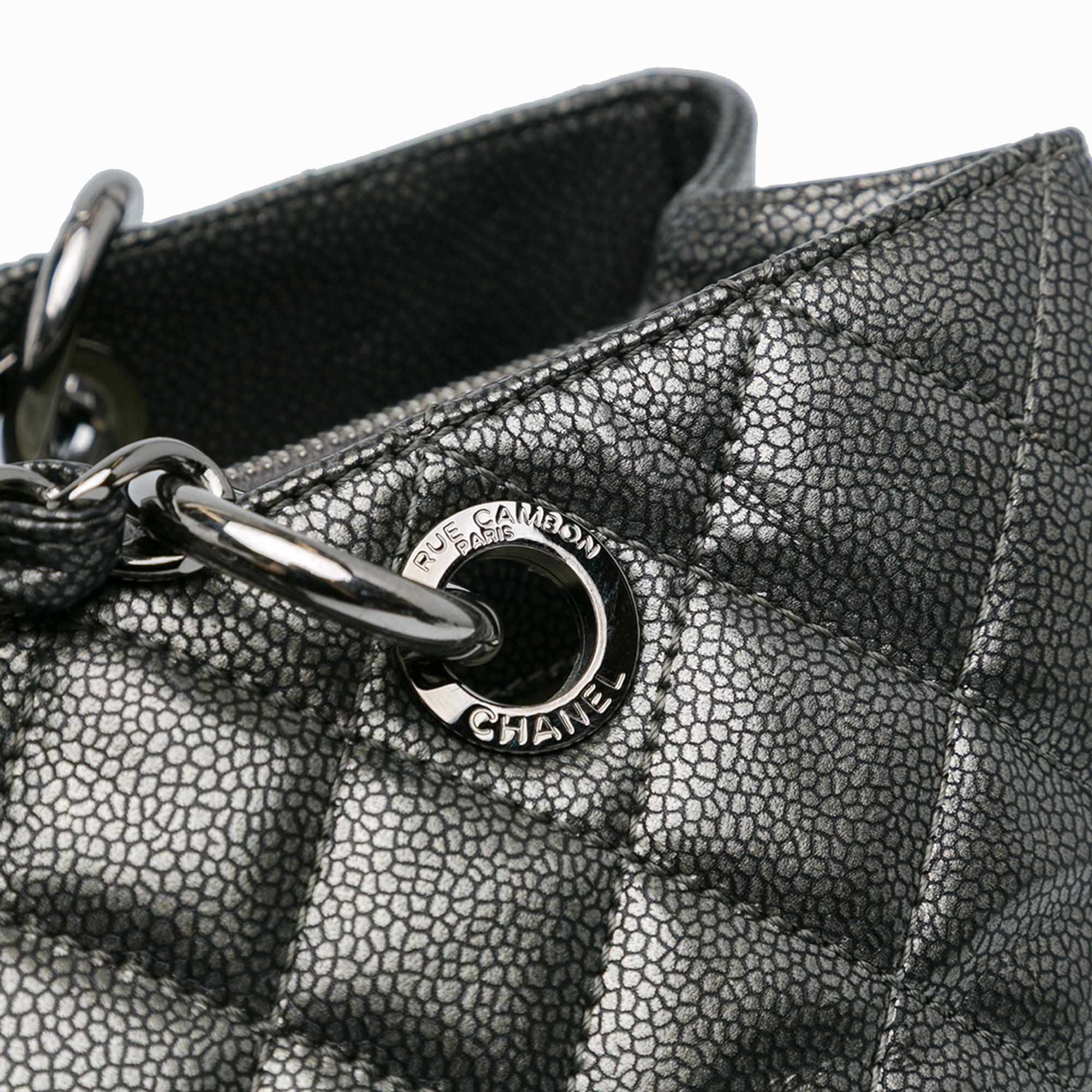 Top Quality Chanel Metallic Caviar Grand Shopping Tote (SHG-xuVhel)