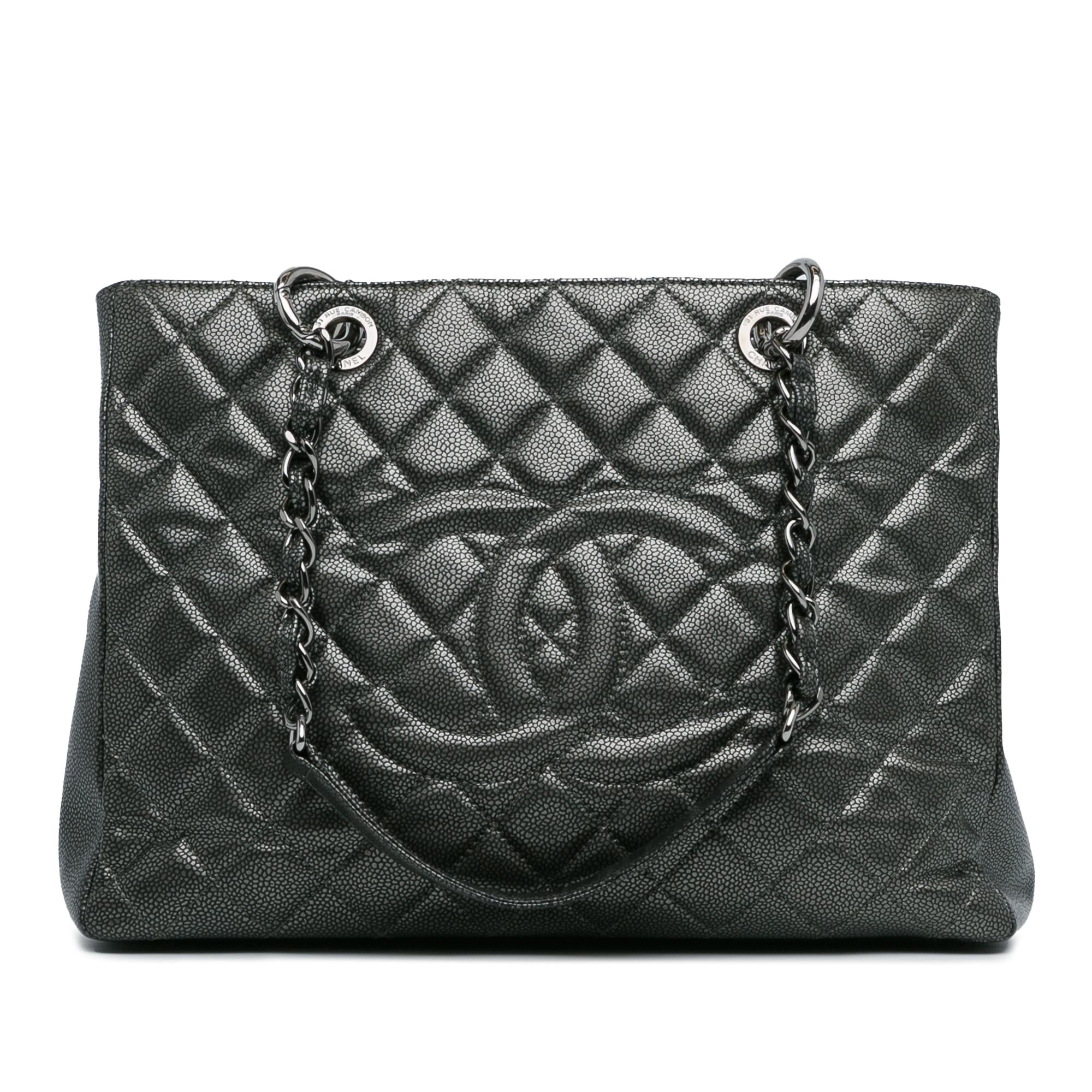 Top Quality Chanel Metallic Caviar Grand Shopping Tote (SHG-xuVhel)