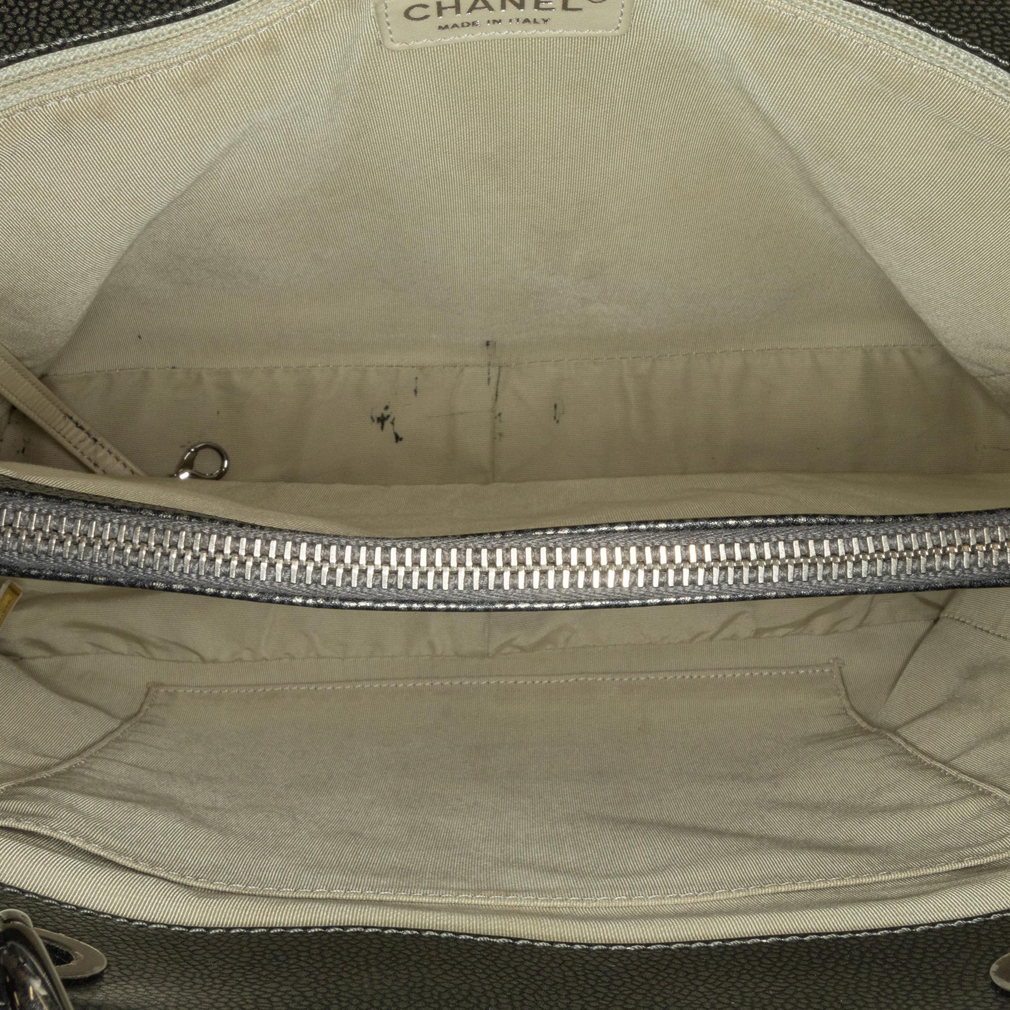 Top Quality Chanel Metallic Caviar Grand Shopping Tote (SHG-xuVhel)