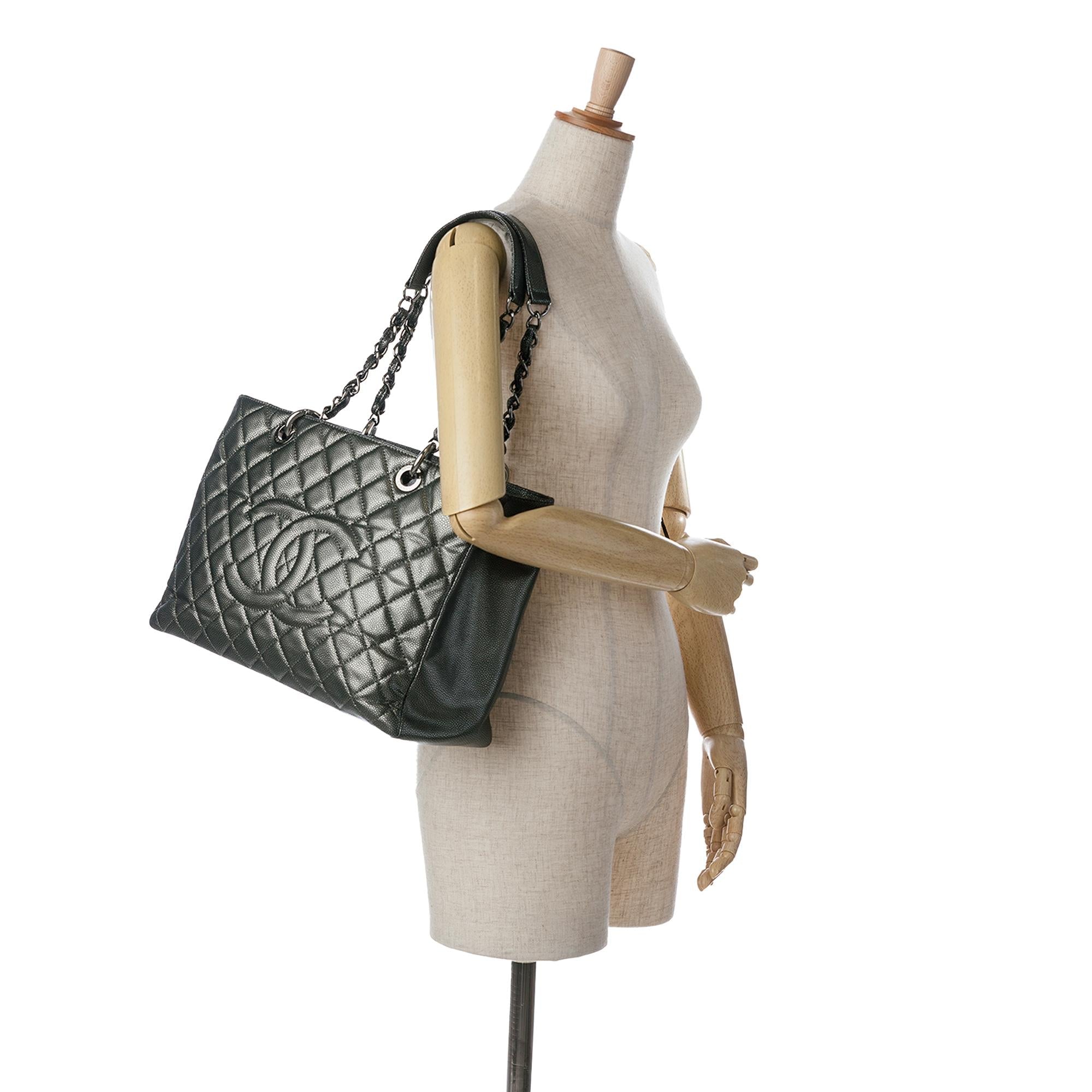 Top Quality Chanel Metallic Caviar Grand Shopping Tote (SHG-xuVhel)