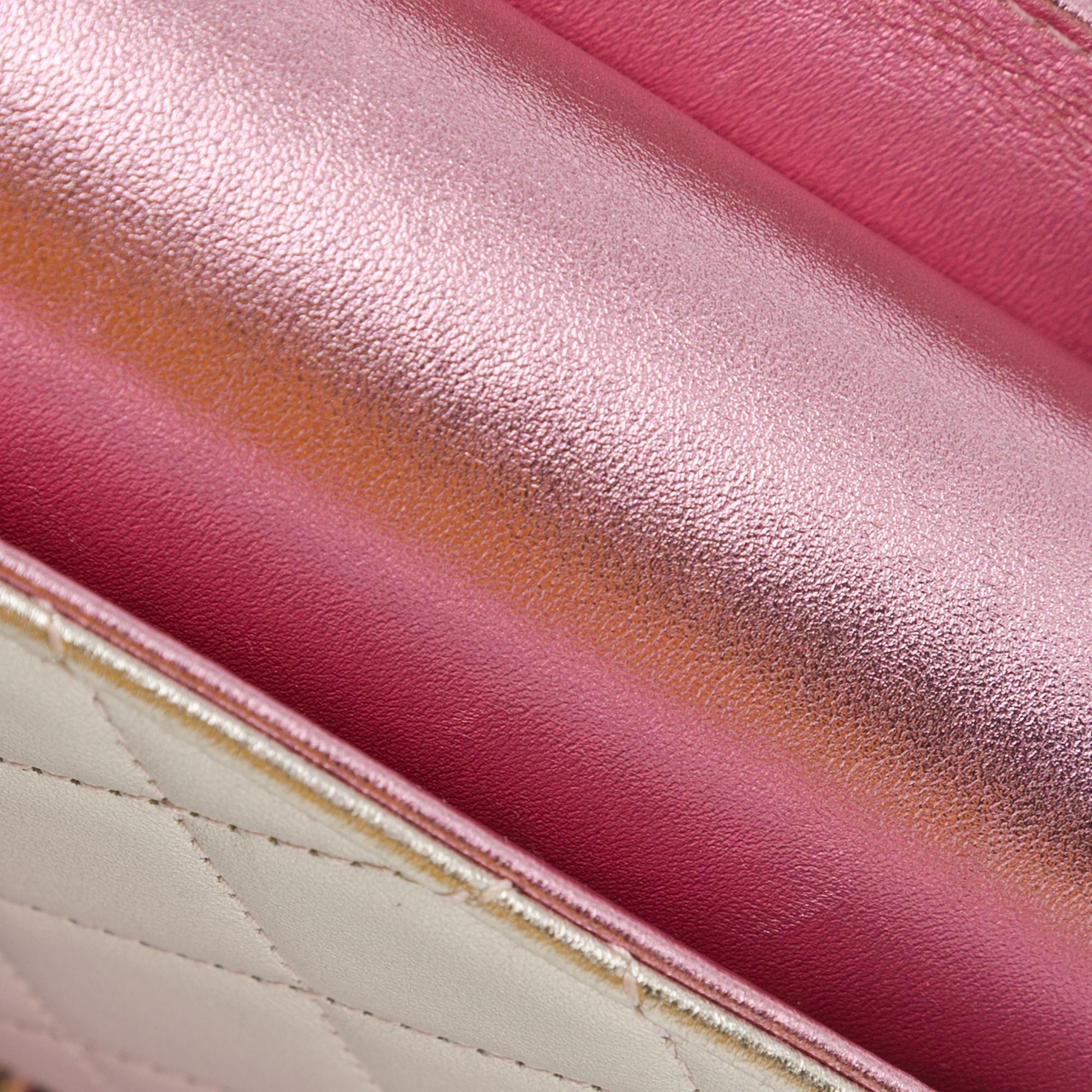 Top Quality Chanel Mini Metallic Lambskin Like a Wallet Flap Bag (SHG-ZFjRuZ)