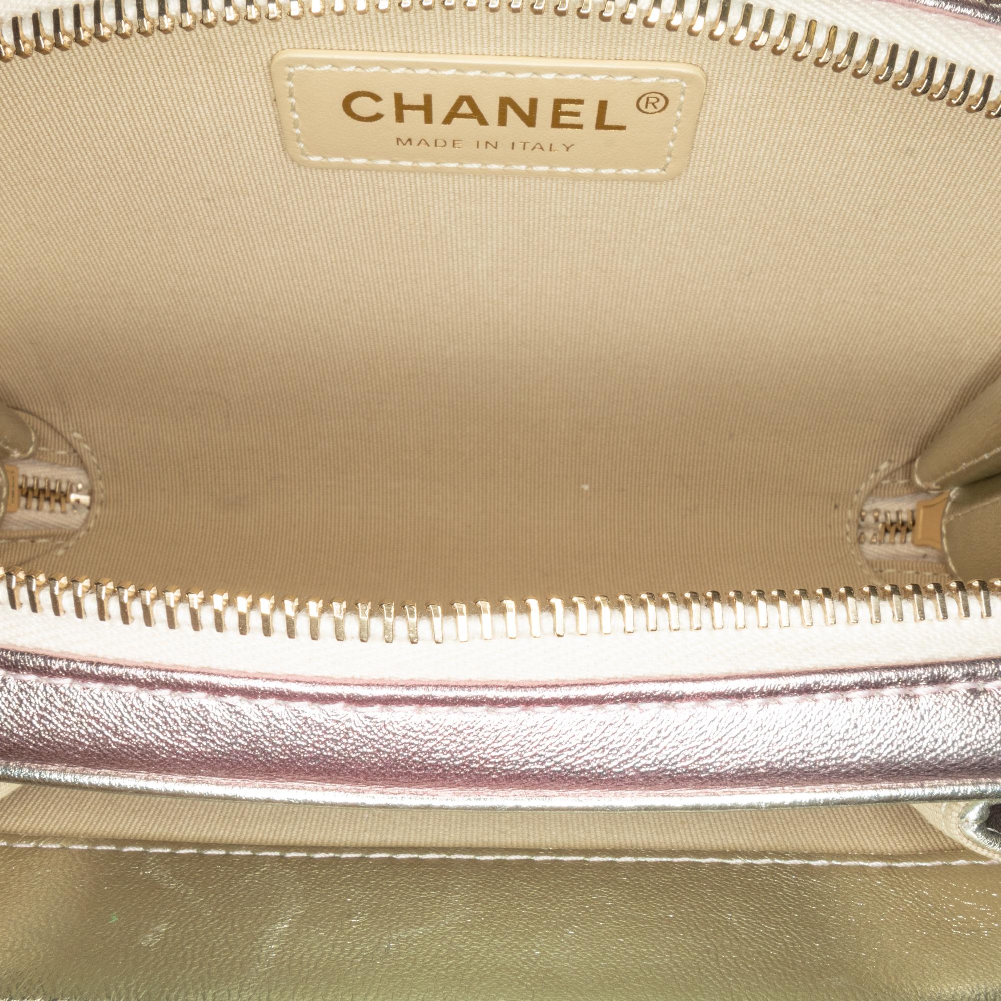 Top Quality Chanel Mini Metallic Lambskin Like a Wallet Flap Bag (SHG-ZFjRuZ)