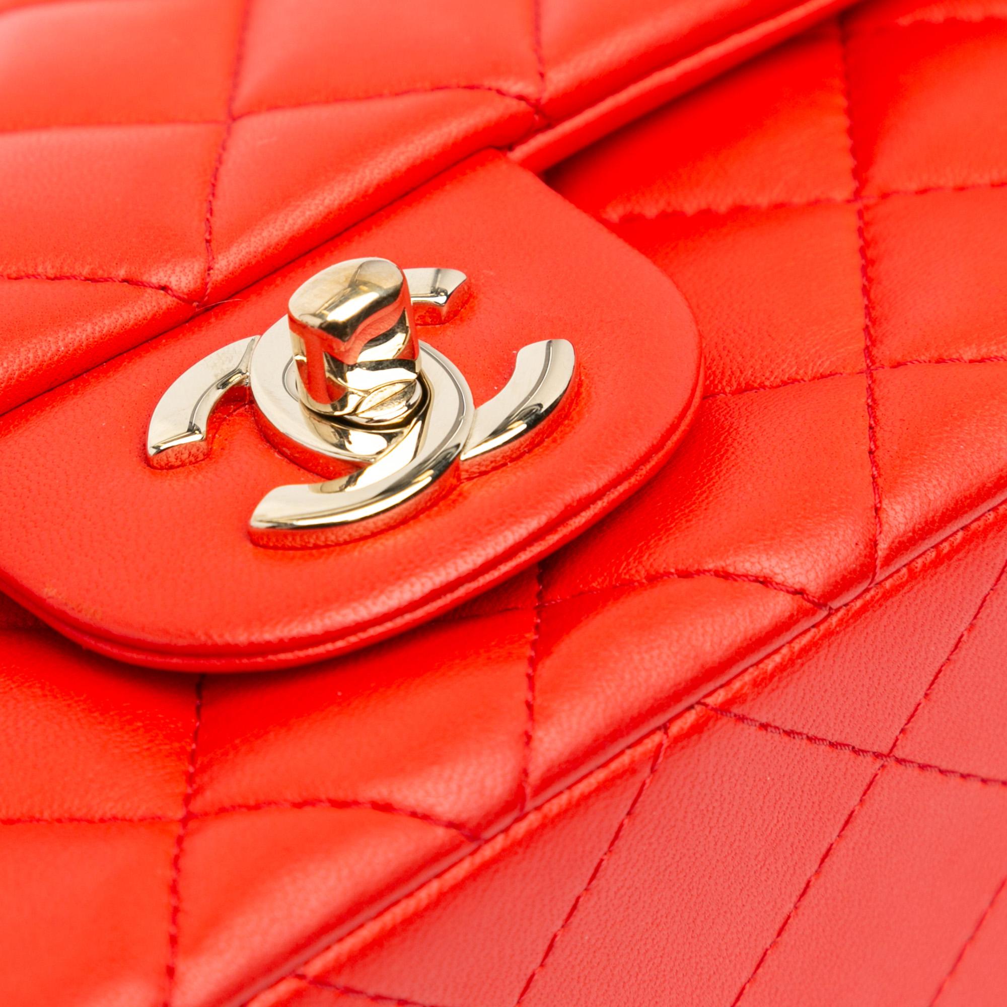Top Quality Chanel Mini Rectangular Classic Lambskin Single Flap (SHG-b4NsOn)