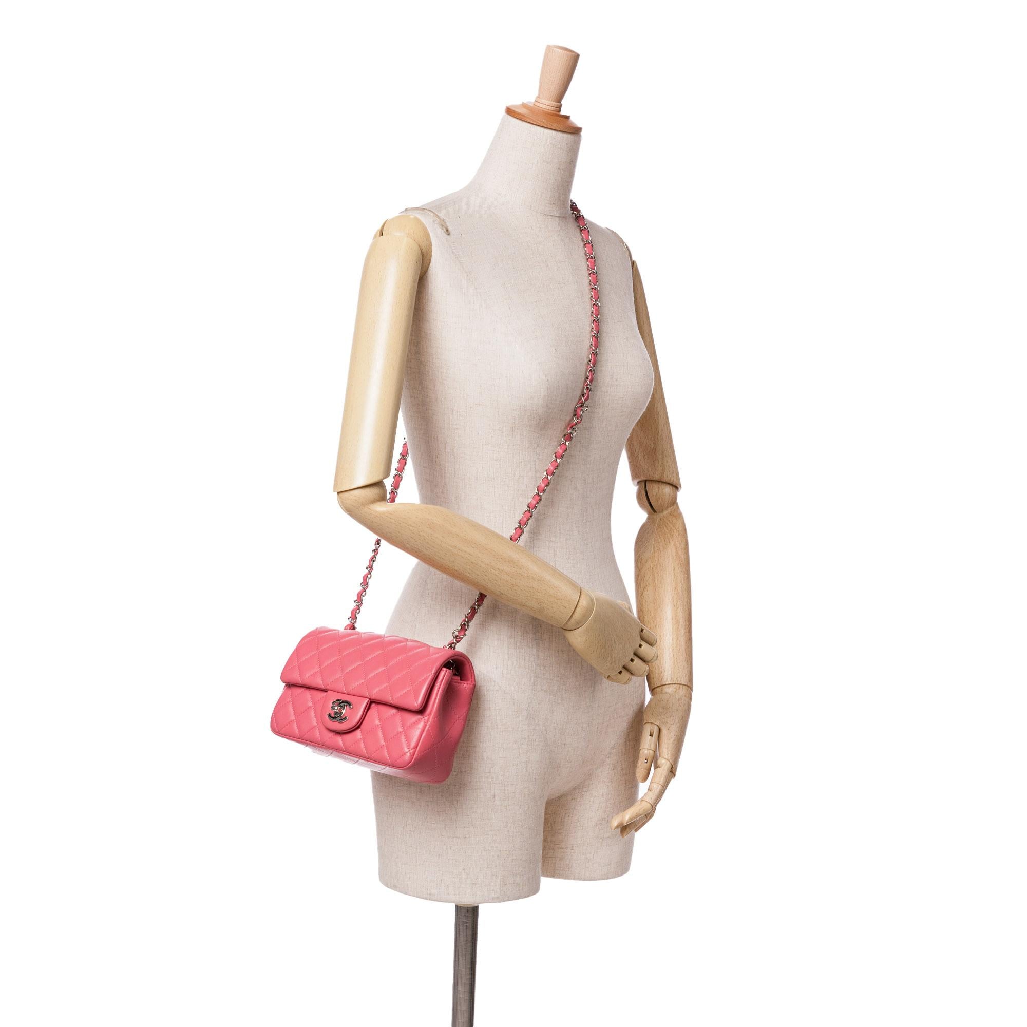 Top Quality Chanel Mini Rectangular Classic Lambskin Single Flap (SHG-wS9IQG)