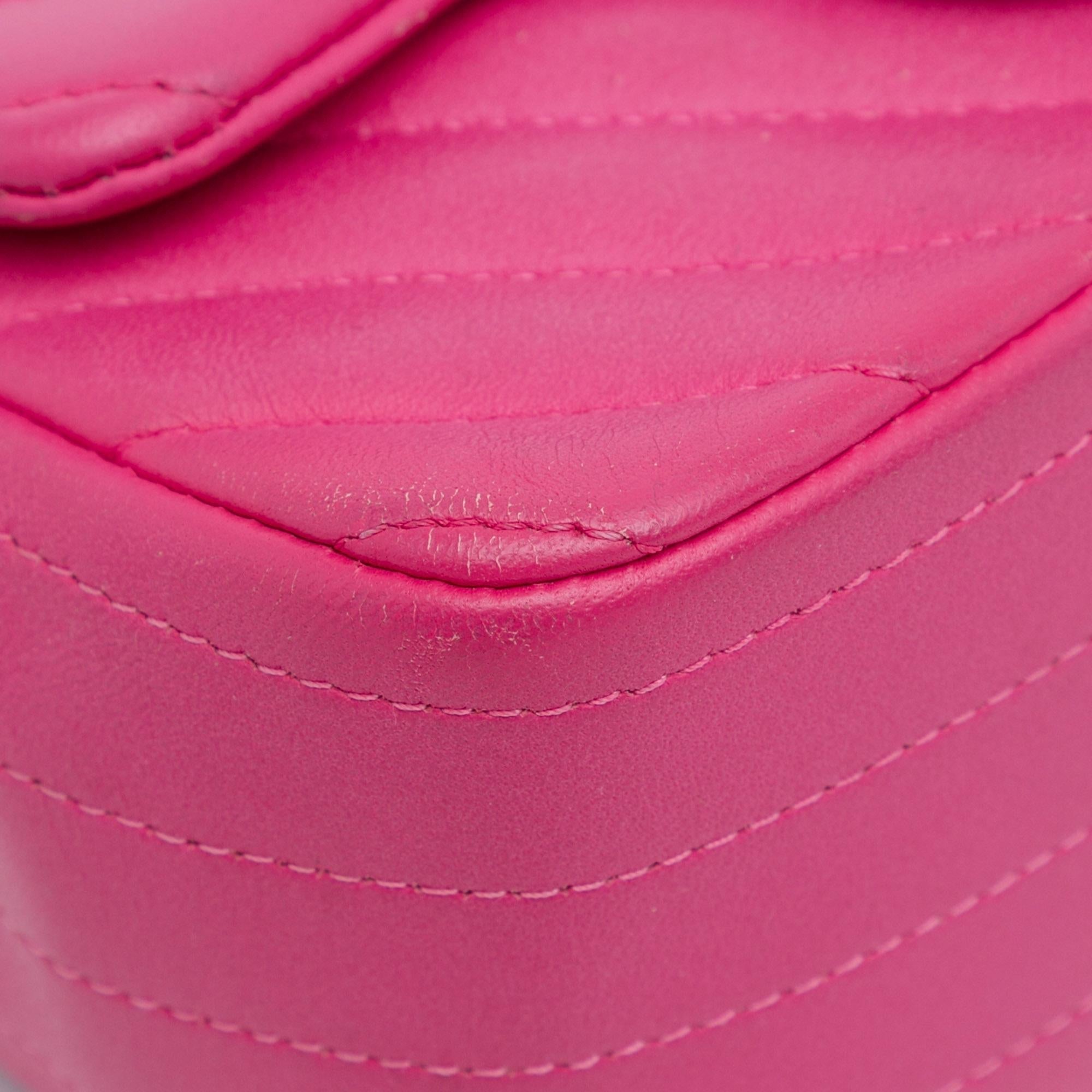 Top Quality Chanel Mini Square Classic Chevron Lambskin Flap (SHG-8wGObb)