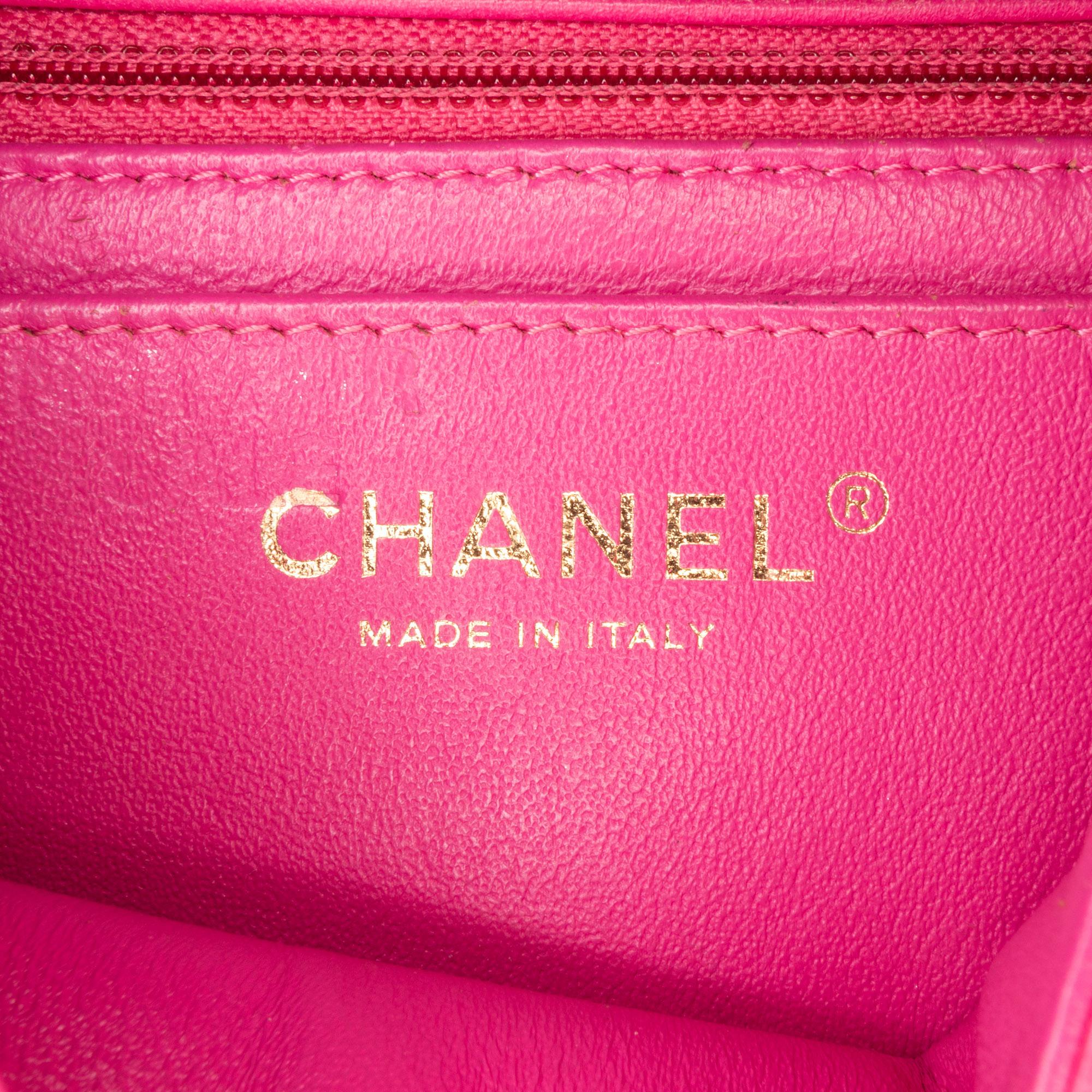 Top Quality Chanel Mini Square Classic Chevron Lambskin Flap (SHG-8wGObb)